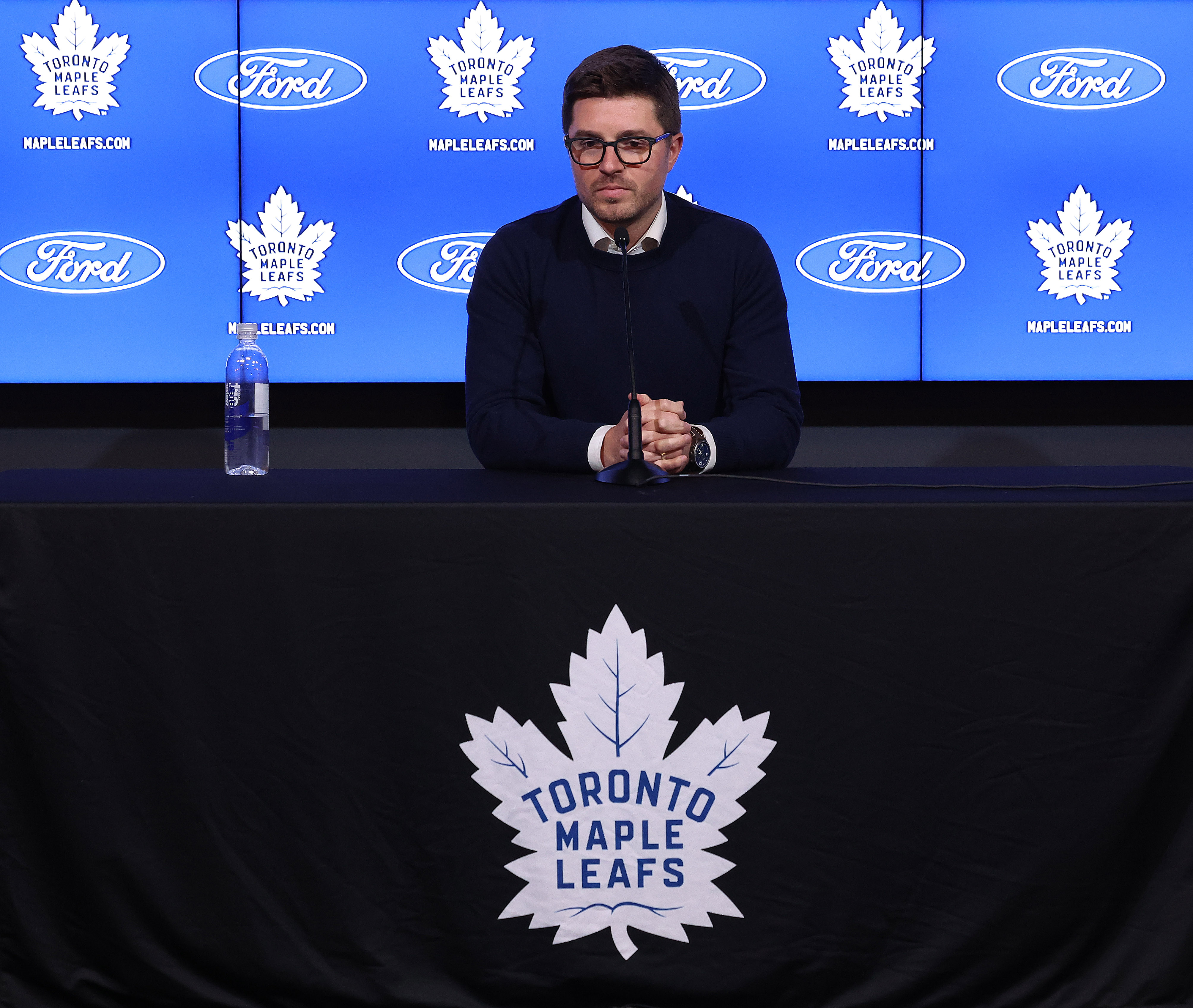 Toronto Maple Leafs clean out their lockers and hold season ending interviews after being eliminated by the Florida Panthers in the second round of the NHL Stanley Cup playoffs