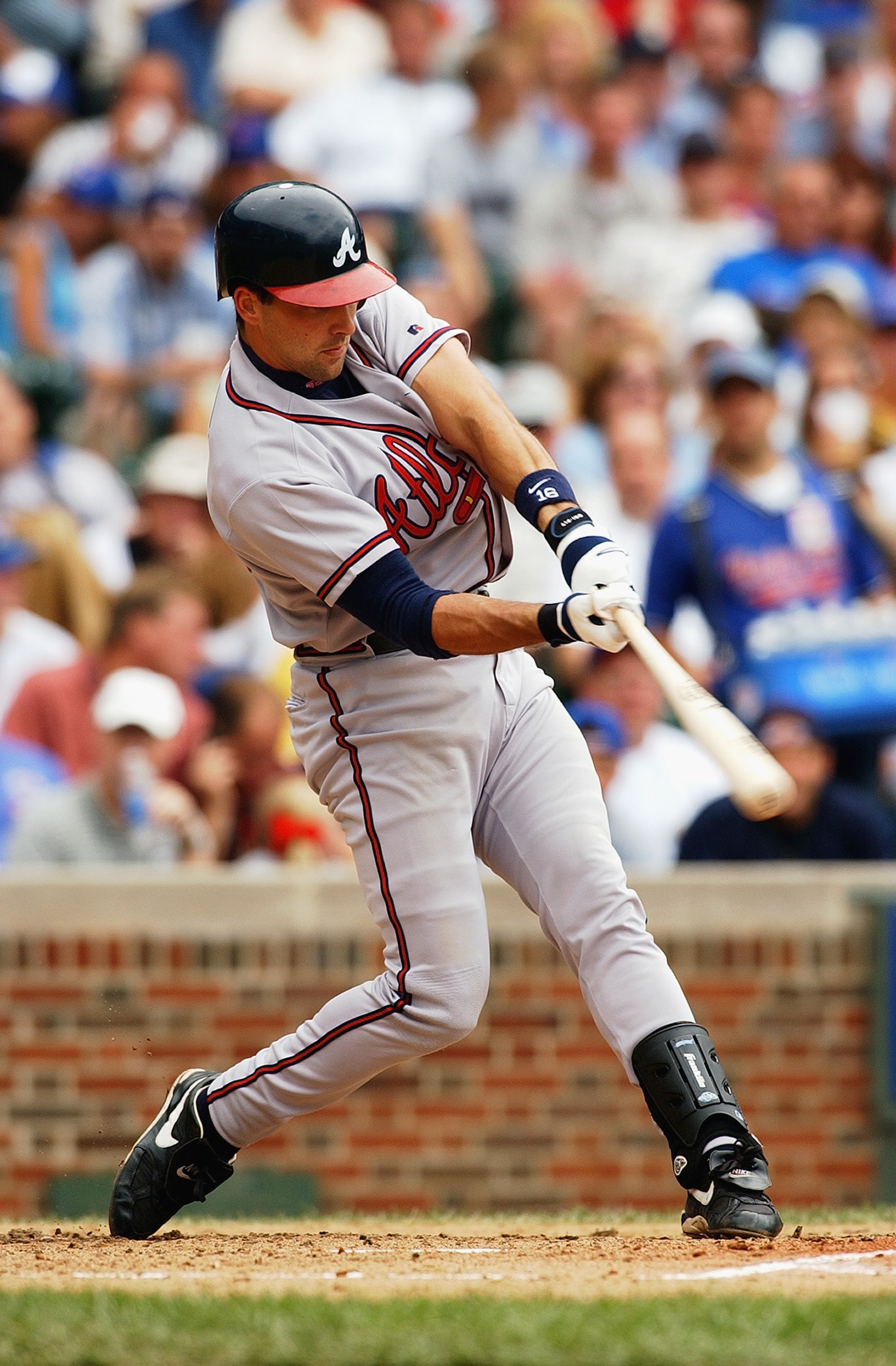 Mark DeRosa swings at a pitch