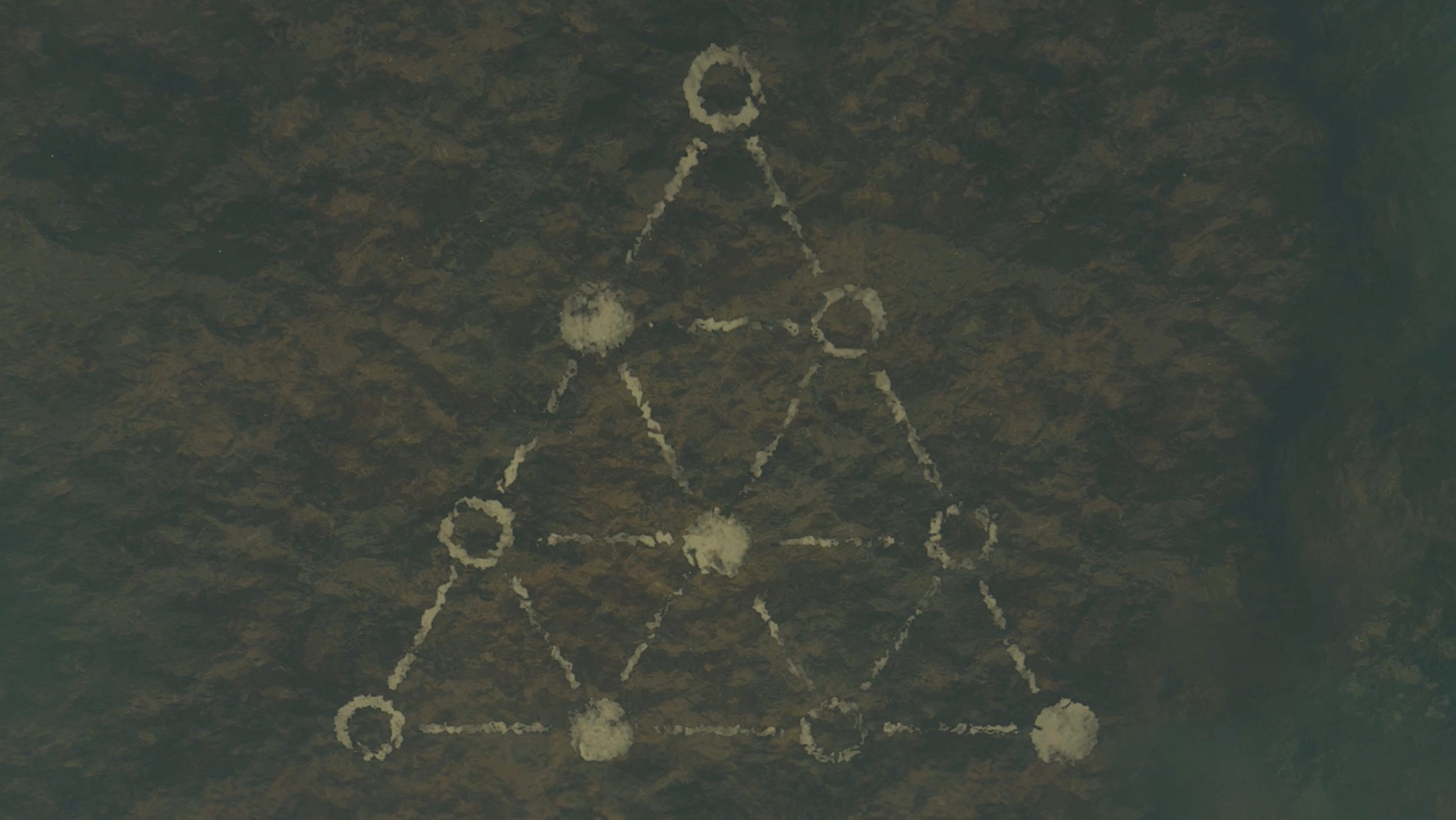 The Legend of Zelda: Tears of the Kingdom Dueling Peaks South Cave puzzle solution on the ceiling of the Dueling Peaks North Cave