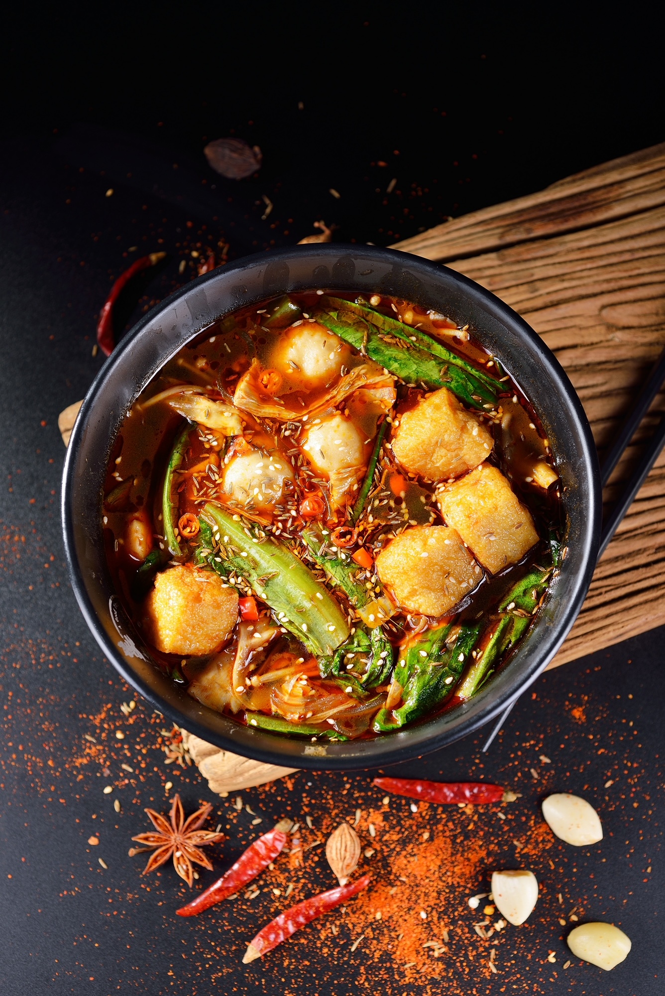 Yintang Spicy Hot Pot Dish.
