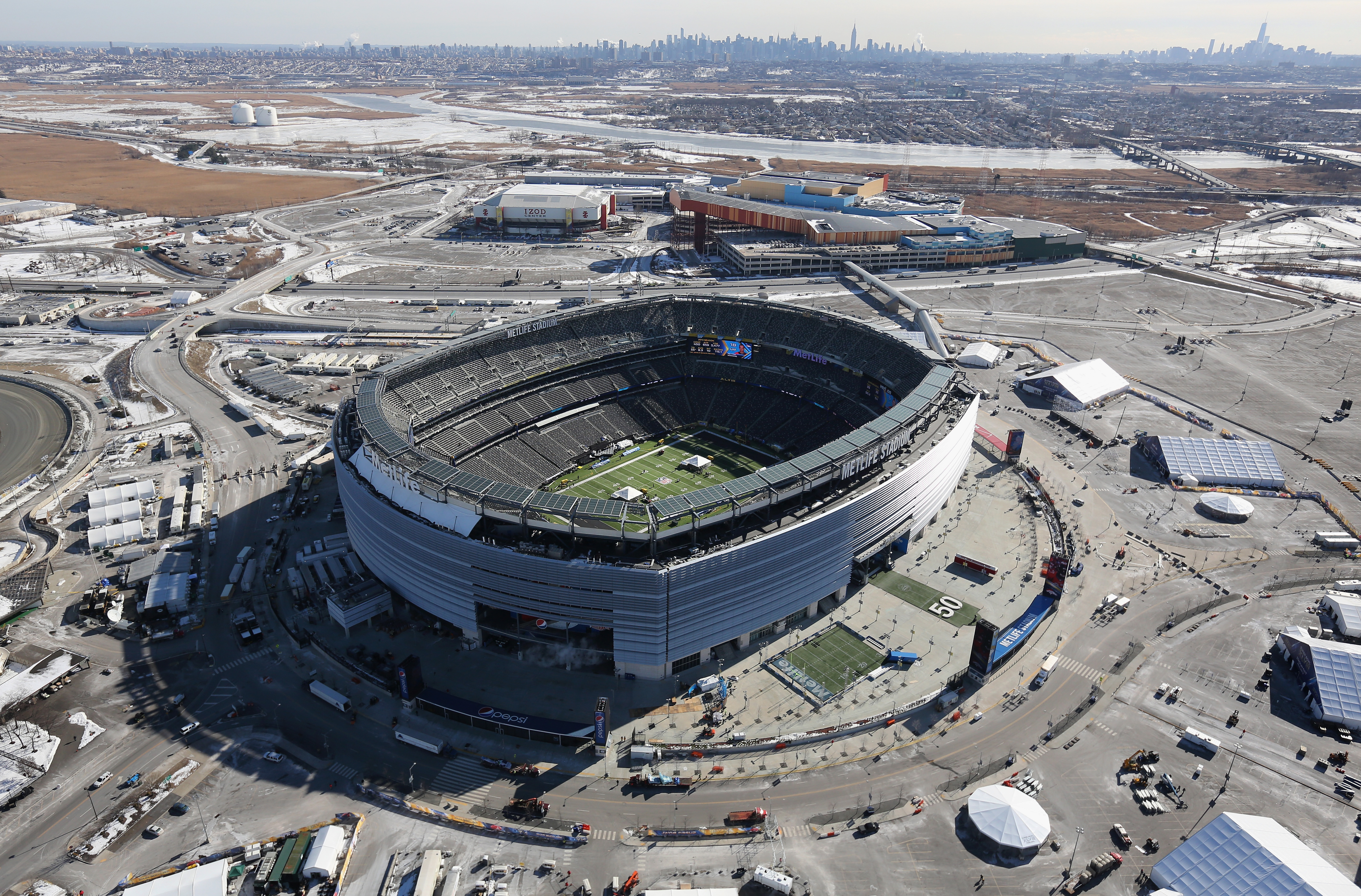 New York Area Prepares For Super Bowl XLVIII