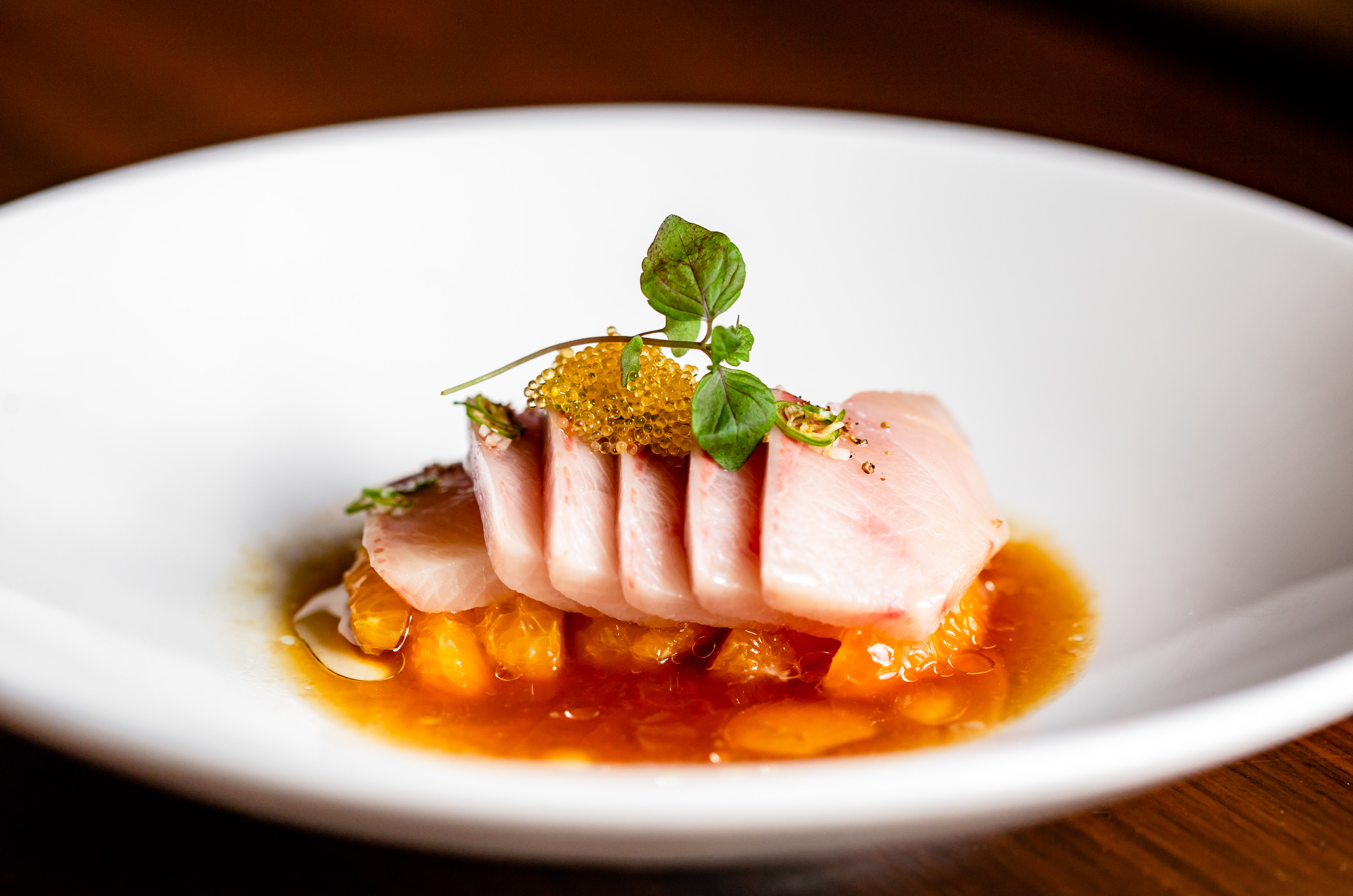 A dish from Uchi, the critically-acclaimed restaurant from Austin that’s heading for NYC.