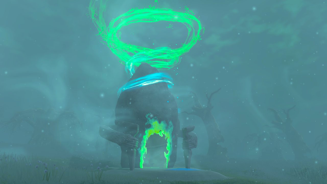 A screenshot of the Ninjis Shrine is Zelda: TOTK