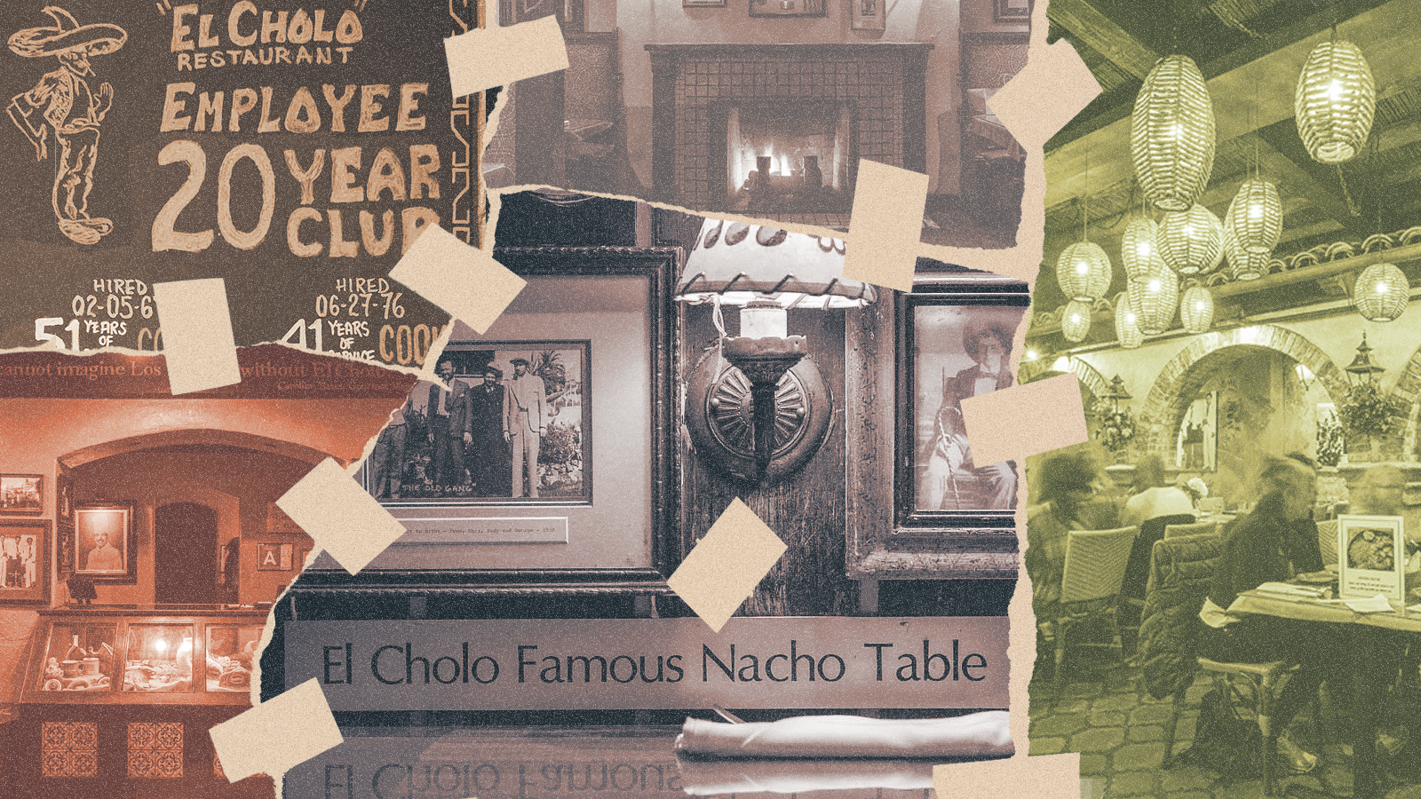 An illustration showing the history of LA’s historic restaurant, El Cholo — The Original.