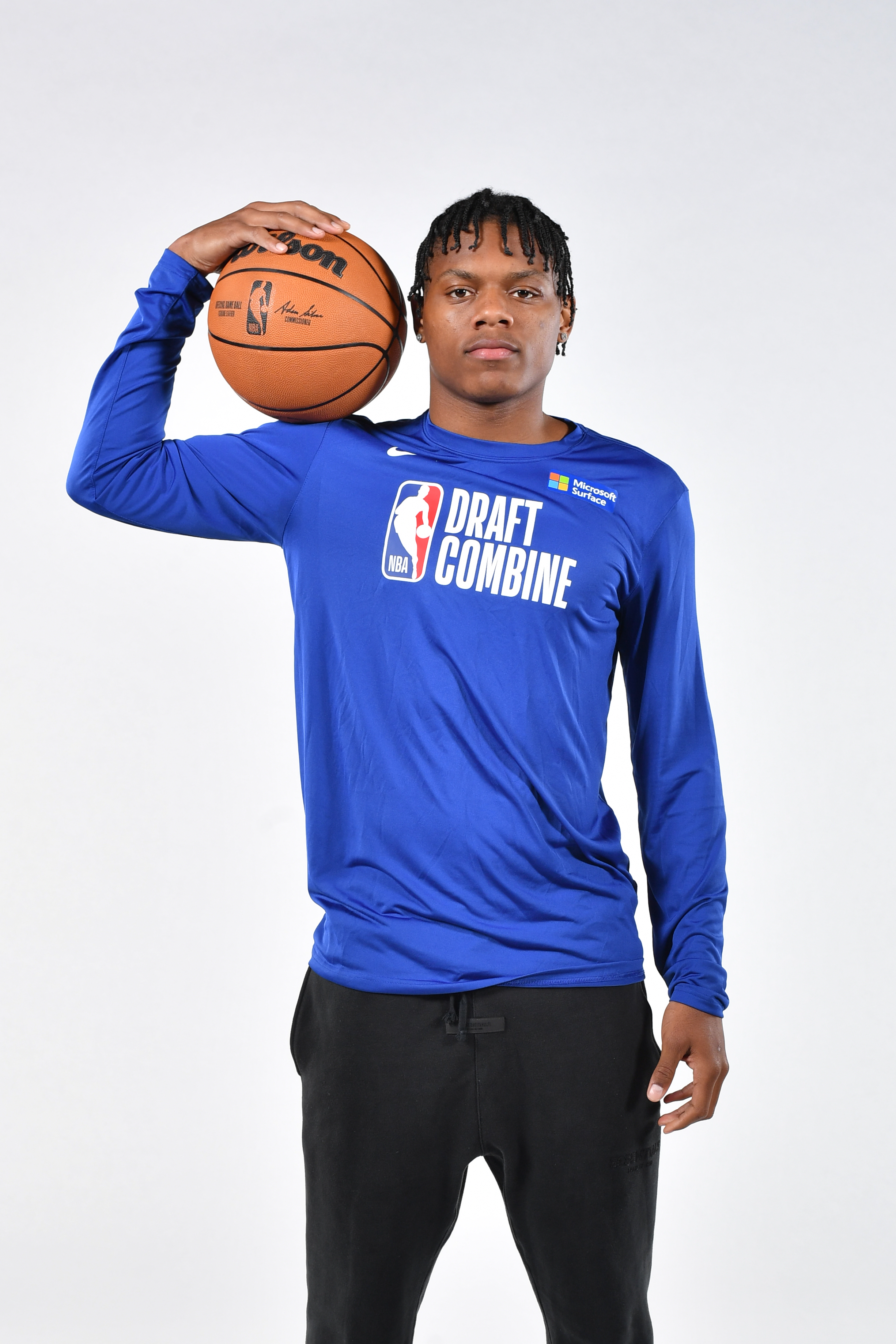 Marcus Sasser poses for a portrait during the 2023 NBA Draft Combine Circuit on May 16, 2023 in Chicago, Illinois.