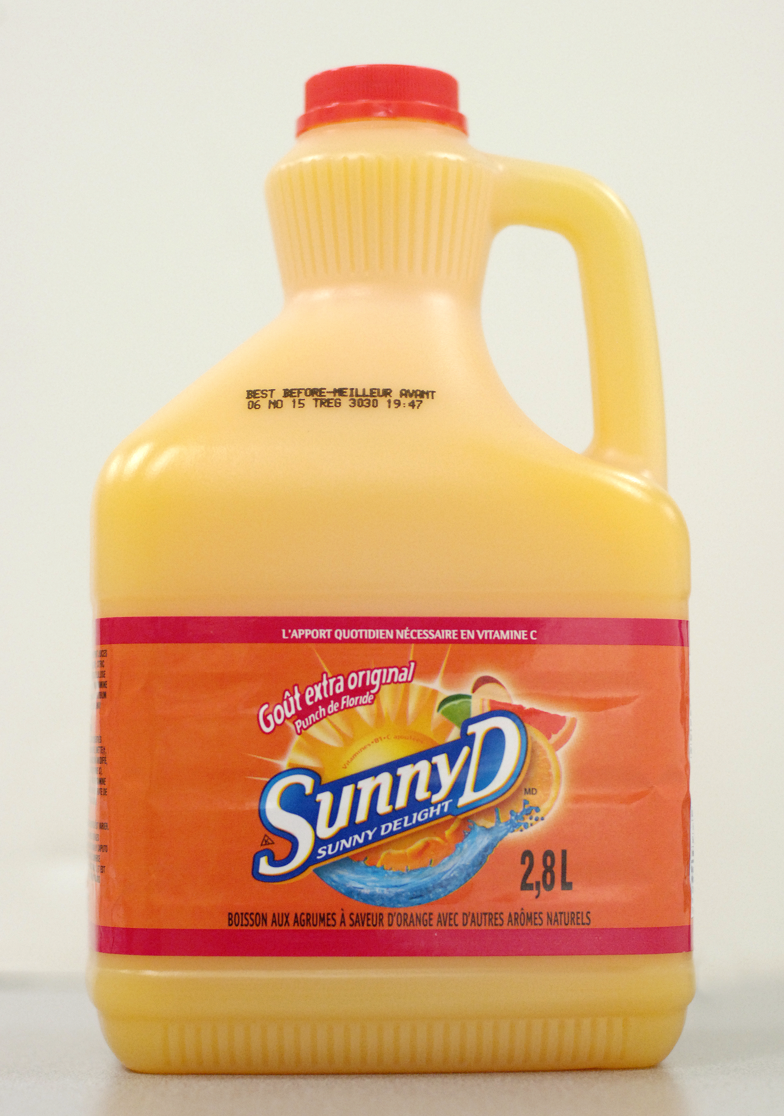 2.8 litre jug of Sunny D beverage for Vice Squad, Friday Health
