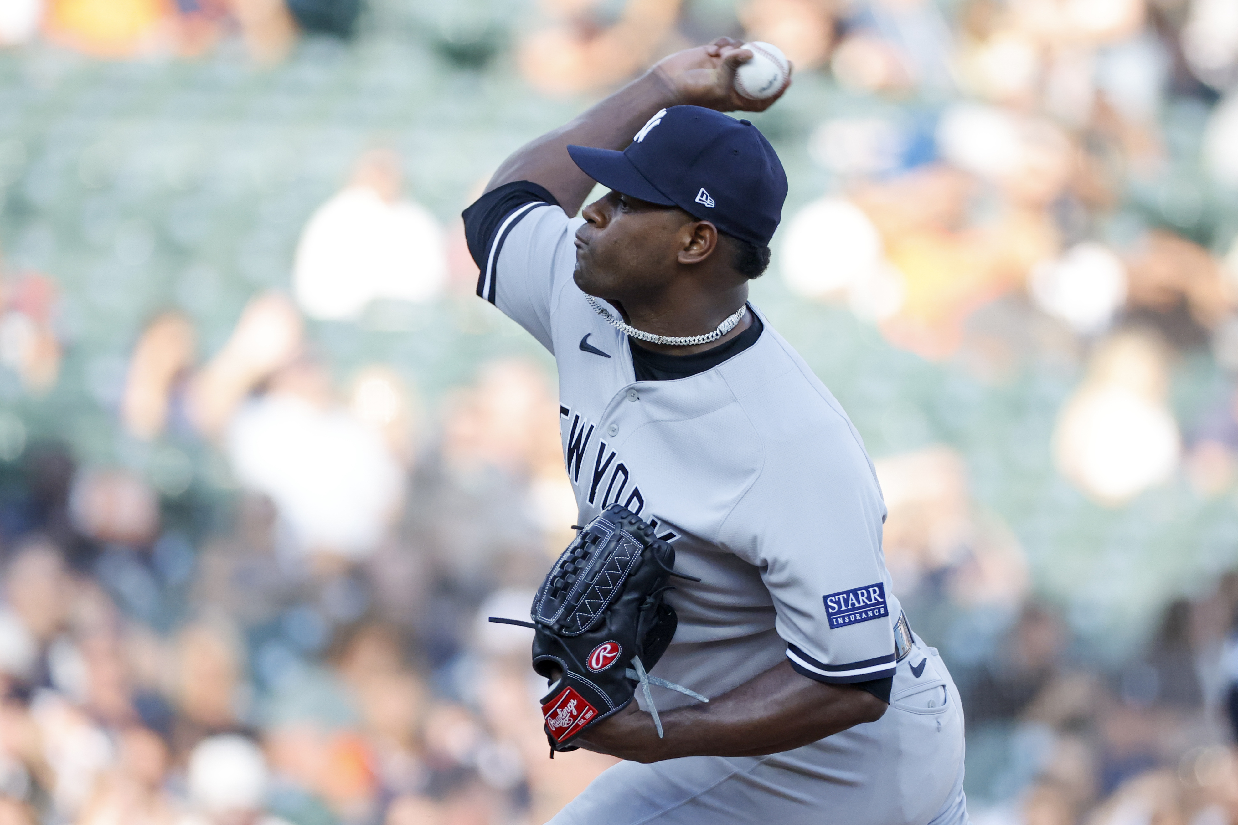 Luis Severino in the first inning tonight.