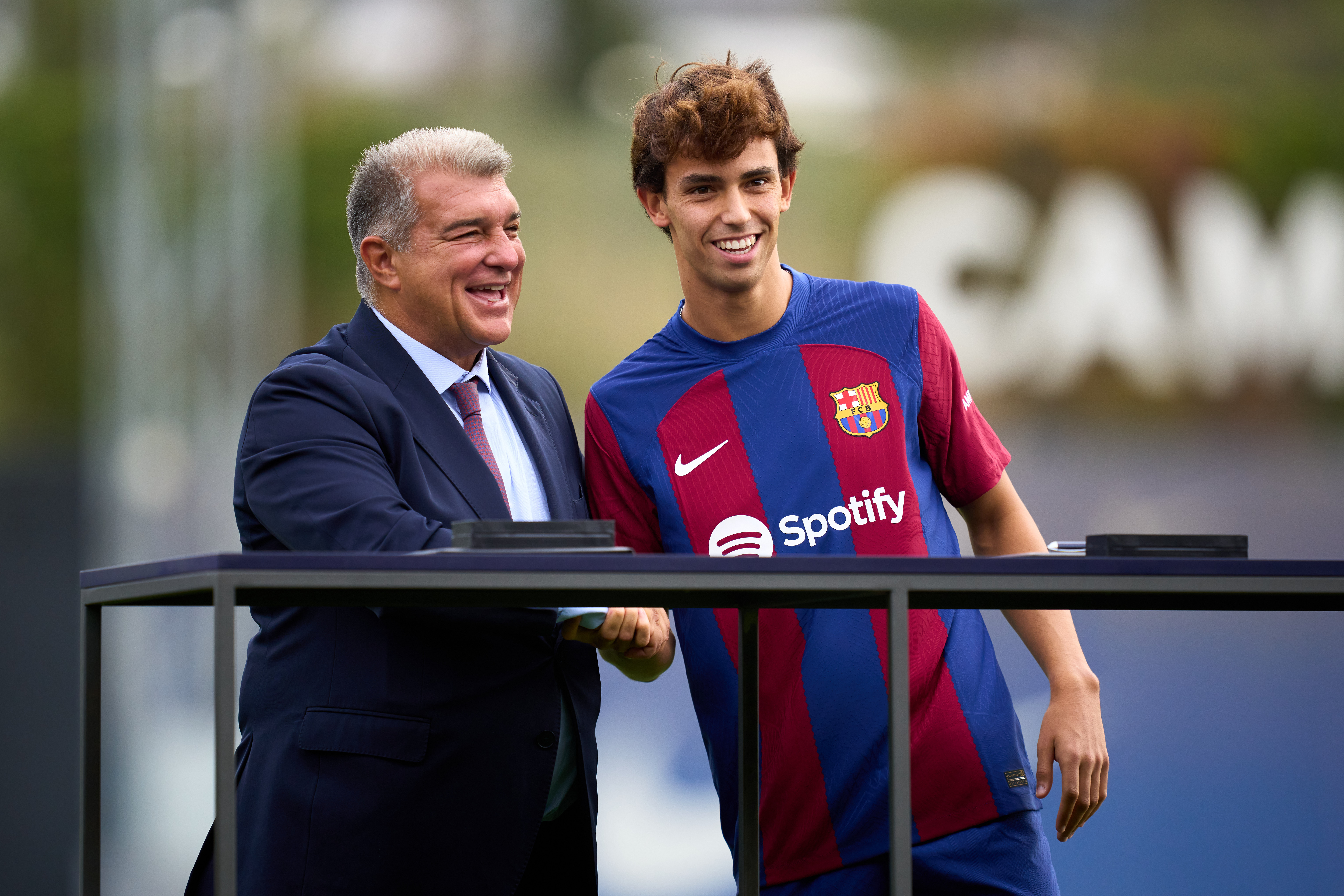 FC Barcelona Unveil New Signing Joao Felix and Joao Cancelo