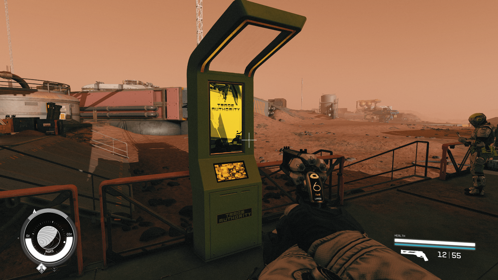 The Trade Authority Kiosk on Cydonia in Starfield