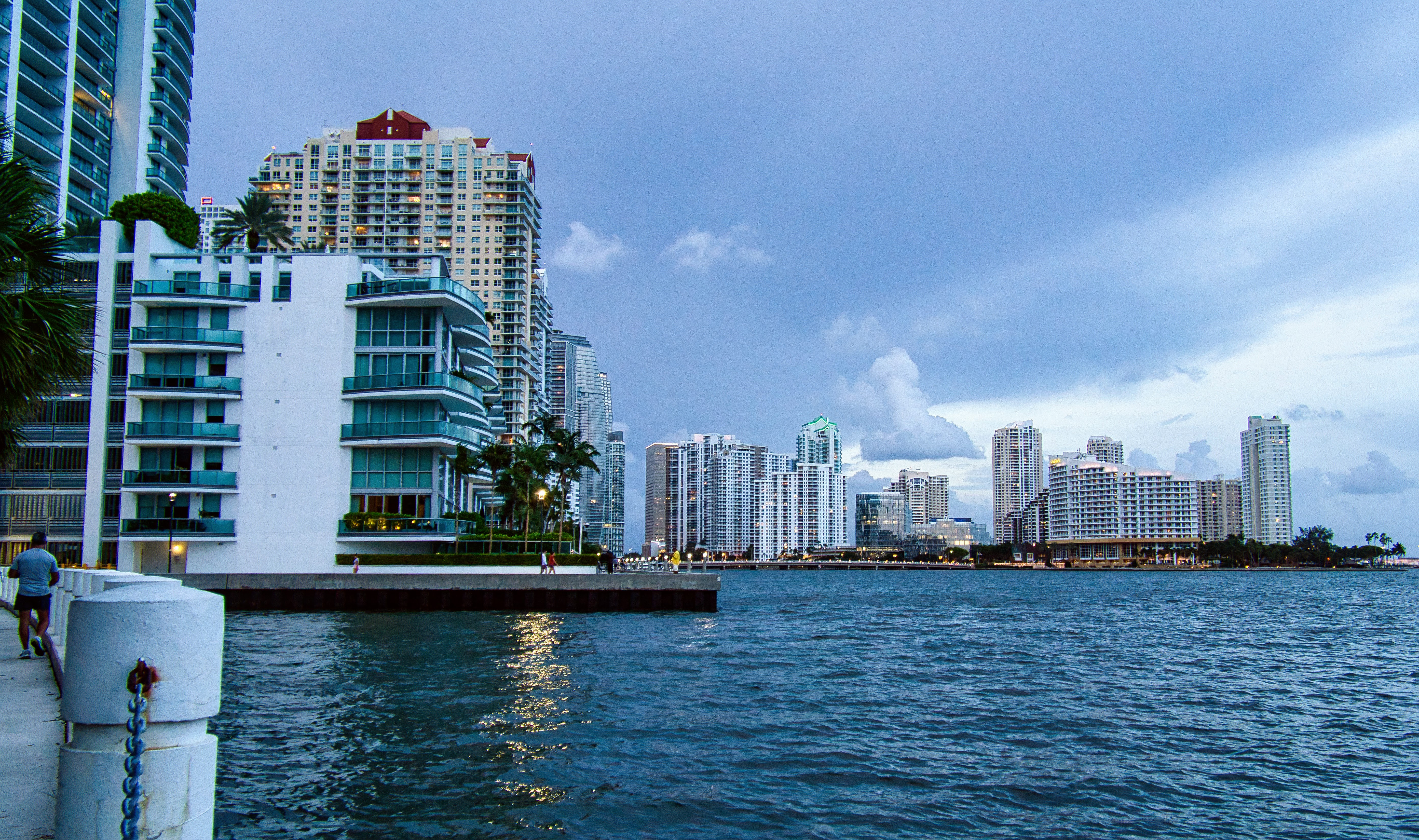 Buildings on Miami’s shoreline in Brickell.