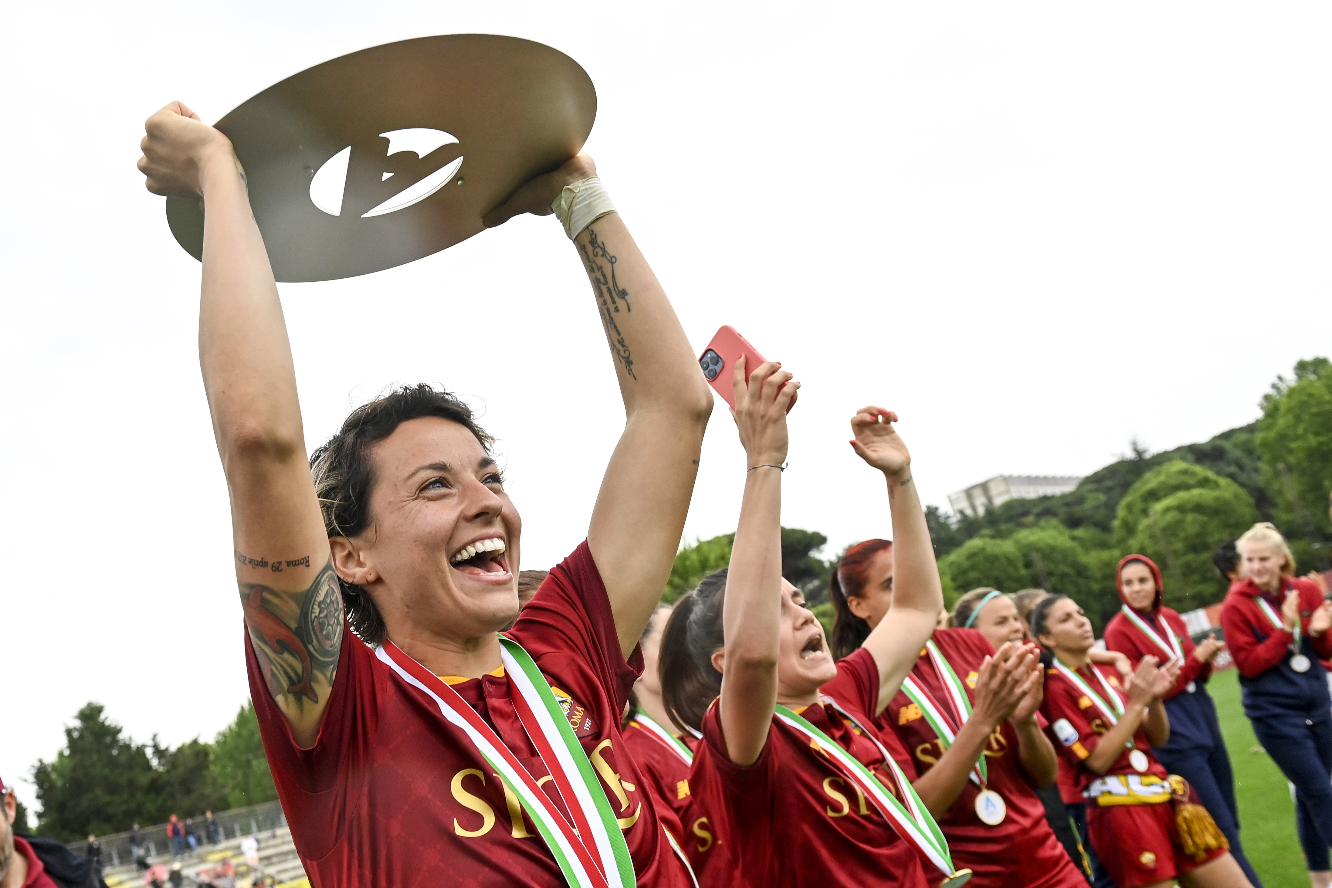 Football, Women Italian Serie A: AS Roma award ceremony