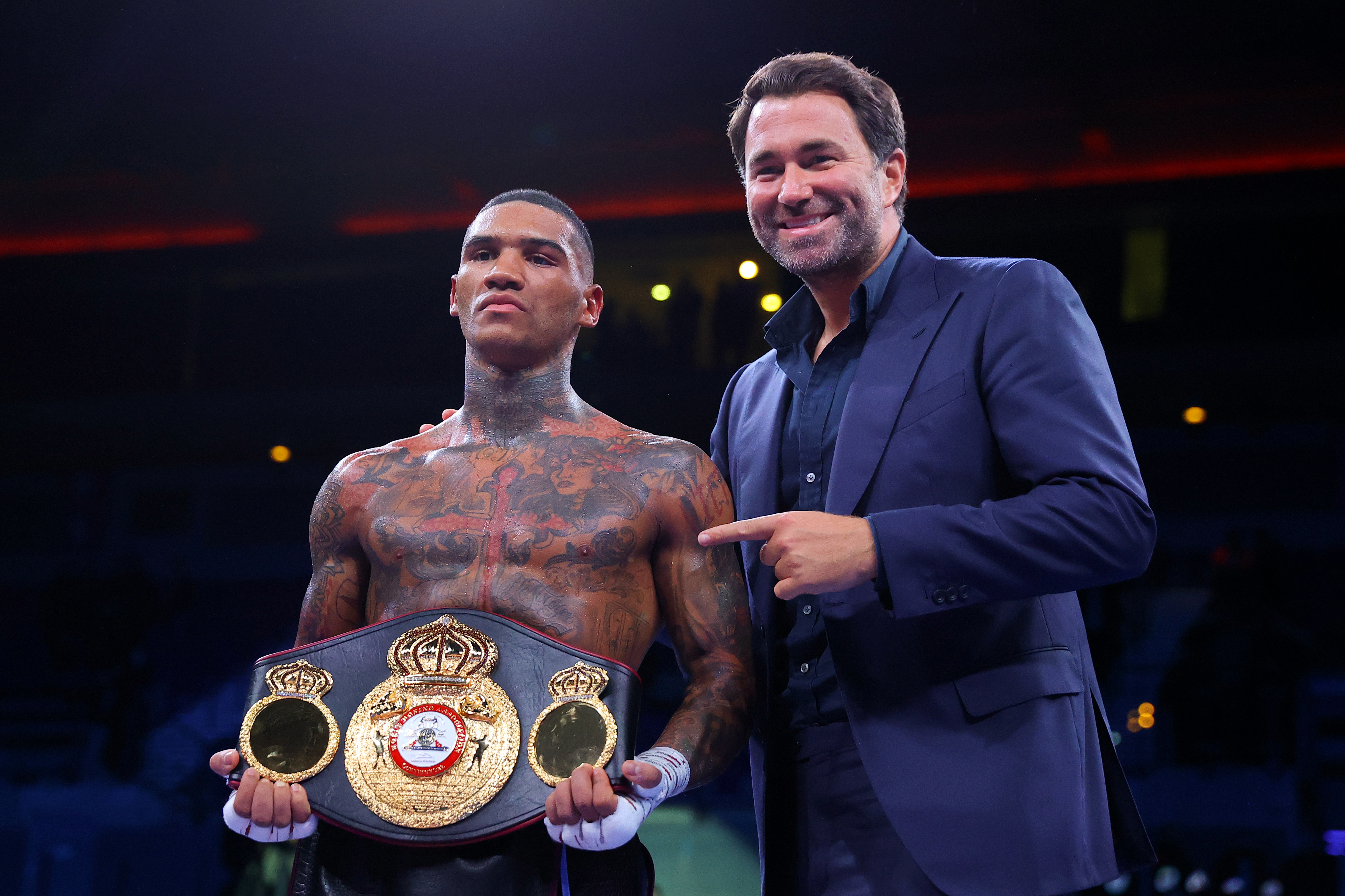 Eddie Hearn says Conor Benn has been cleared to fight and there should be no issues about it.