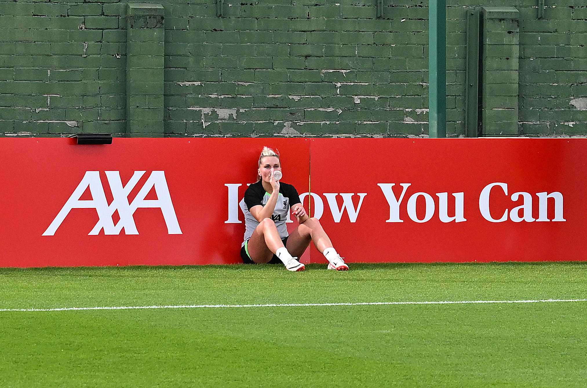 Melissa Lawley of Liverpool Women during a training session at Melwood Training Ground on September 15, 2023 in Liverpool, England.