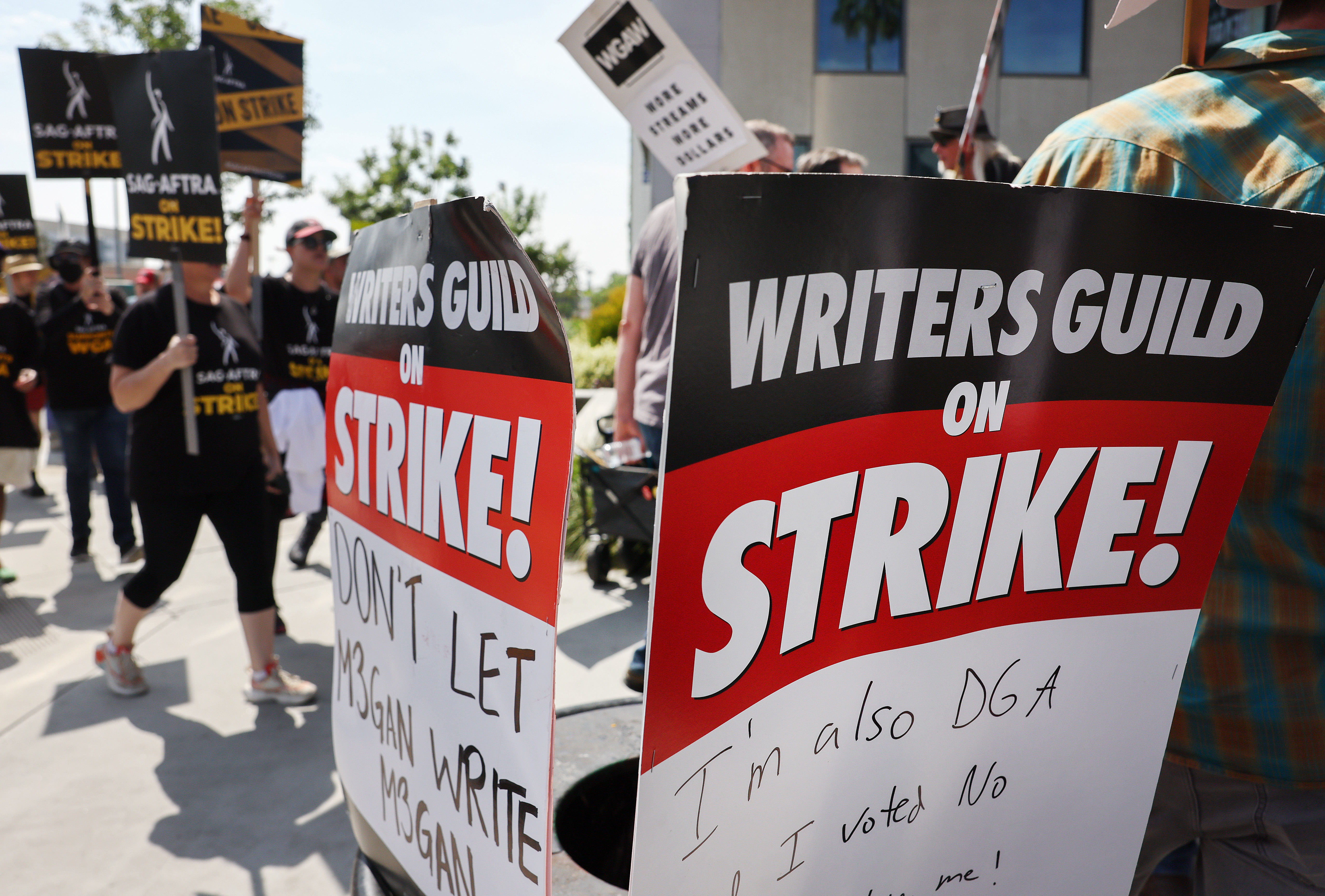 Writers Guild Members Man Picket Lines As Labor Talks Continue