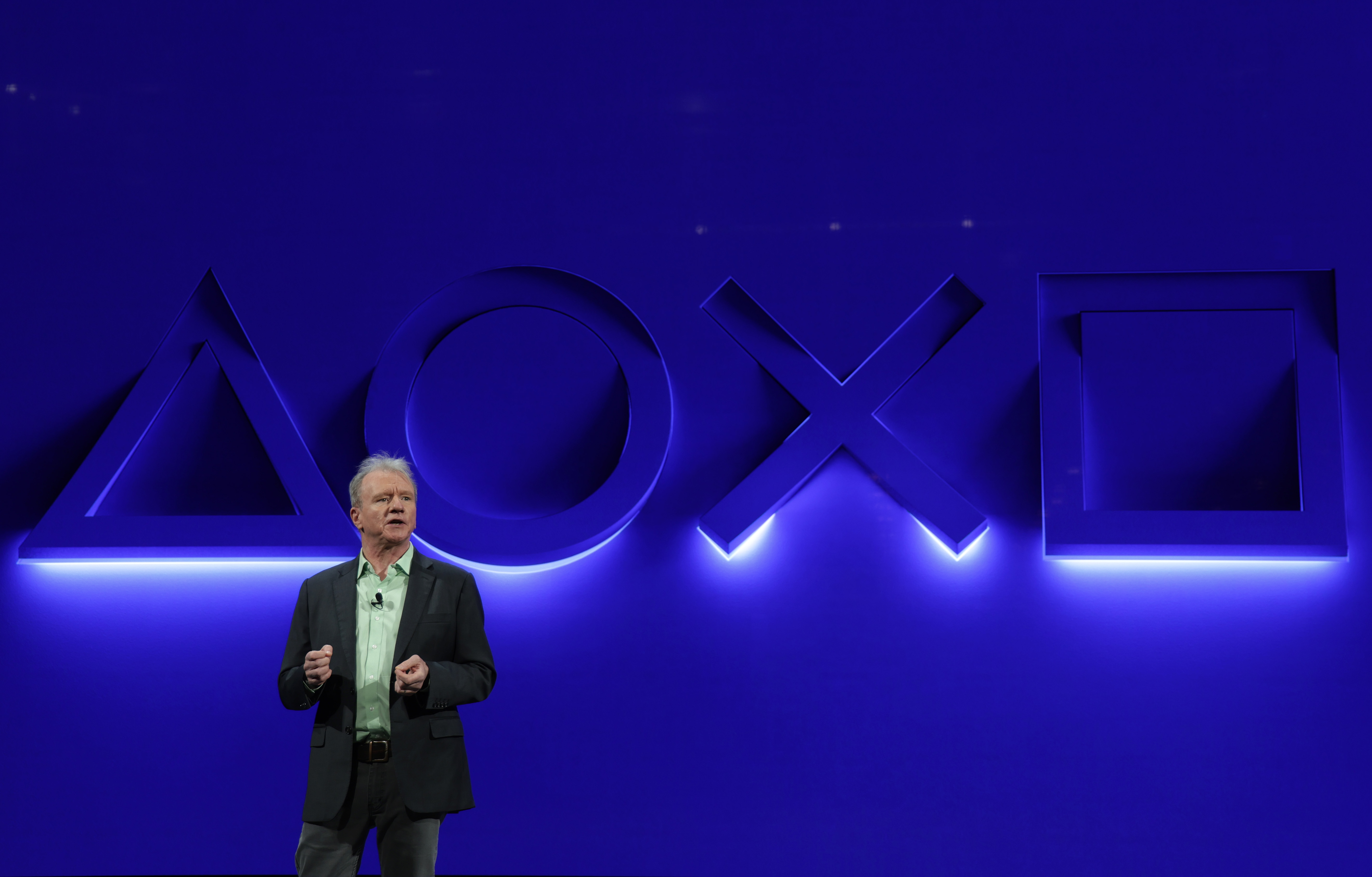 President and CEO of Sony’s PlayStation division Jim Ryan speaks during a Sony media event for CES 2022 at the Mandalay Bay Convention Center on January 4, 2022 in Las Vegas, Nevada