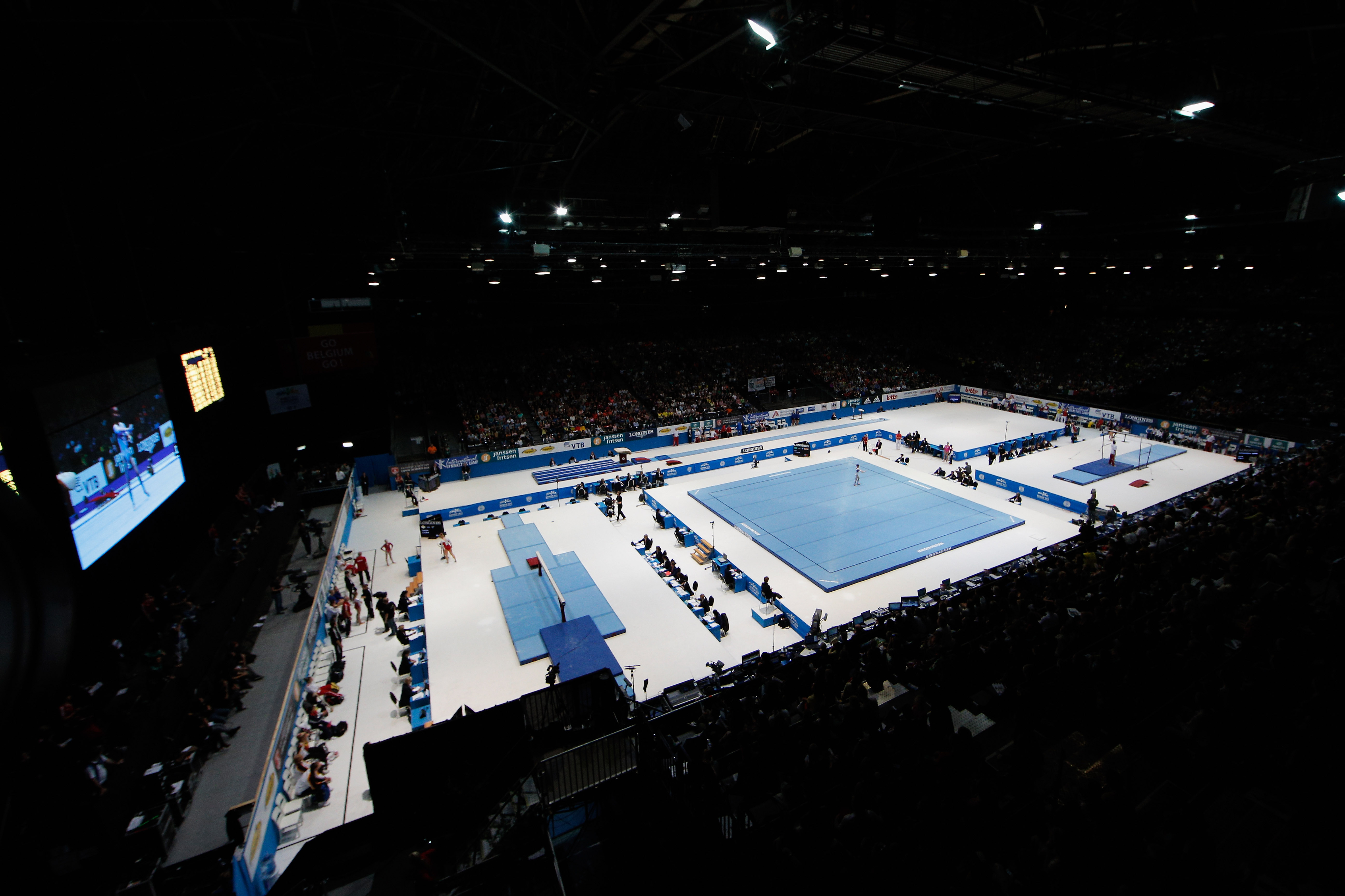 A general view during the Womens All-Round Final on Day Five of the Artistic Gymnastics World Championships Belgium 2013 held at the Antwerp Sports Palace on October 4, 2013 in Antwerpen, Belgium.