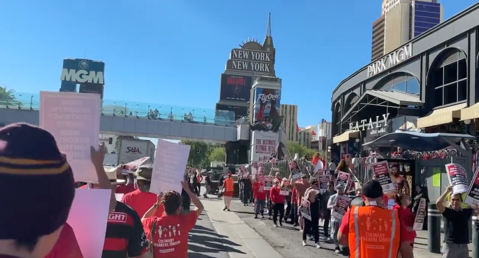 Culinary and Bartenders Union members will picket on the Las Vegas Strip.