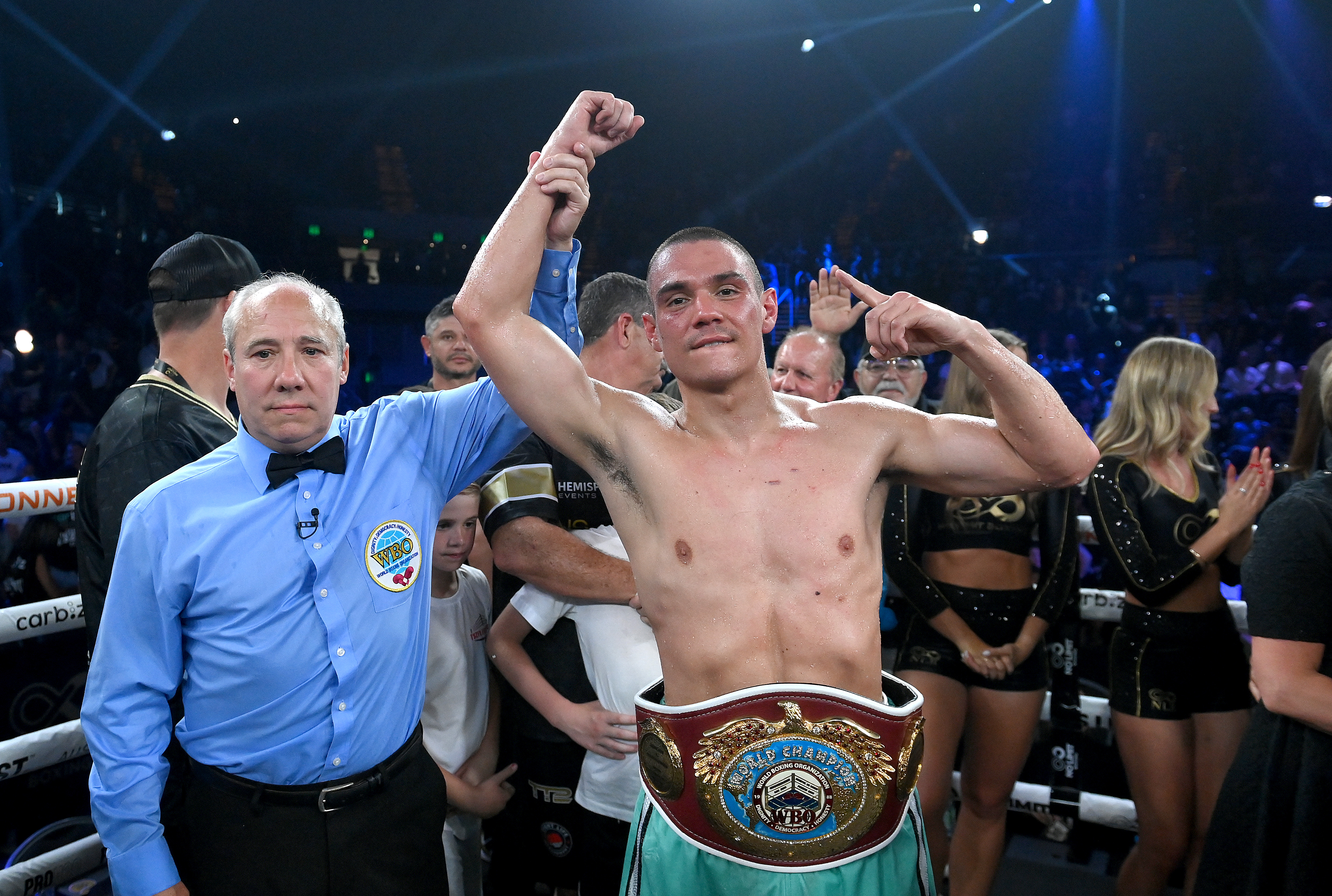 Tim Tszyu kept his standing at 154 lbs as he shoots for the biggest fights he can find