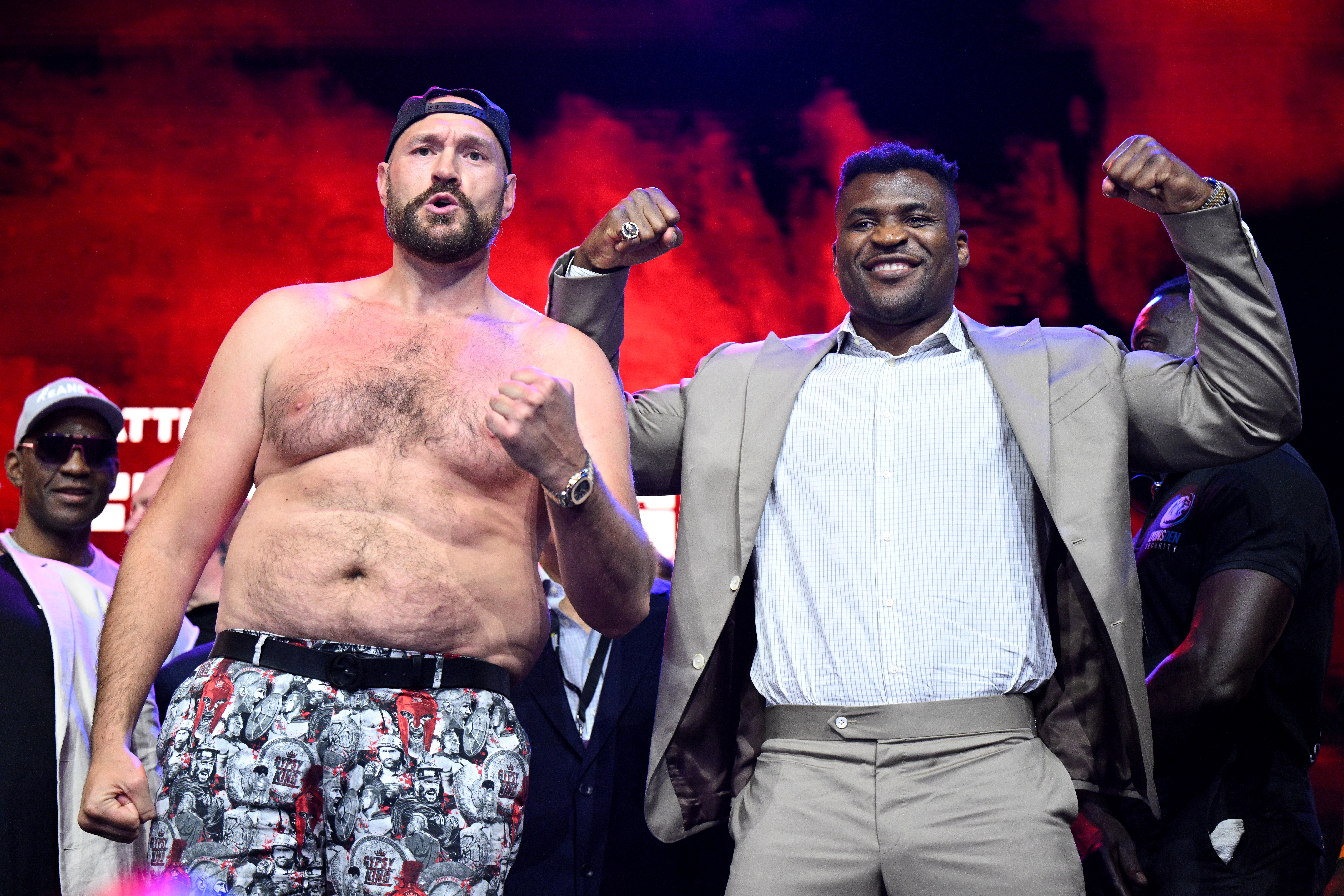 Tyson Fury and Francis Ngannou square off in Riyadh on Saturday!