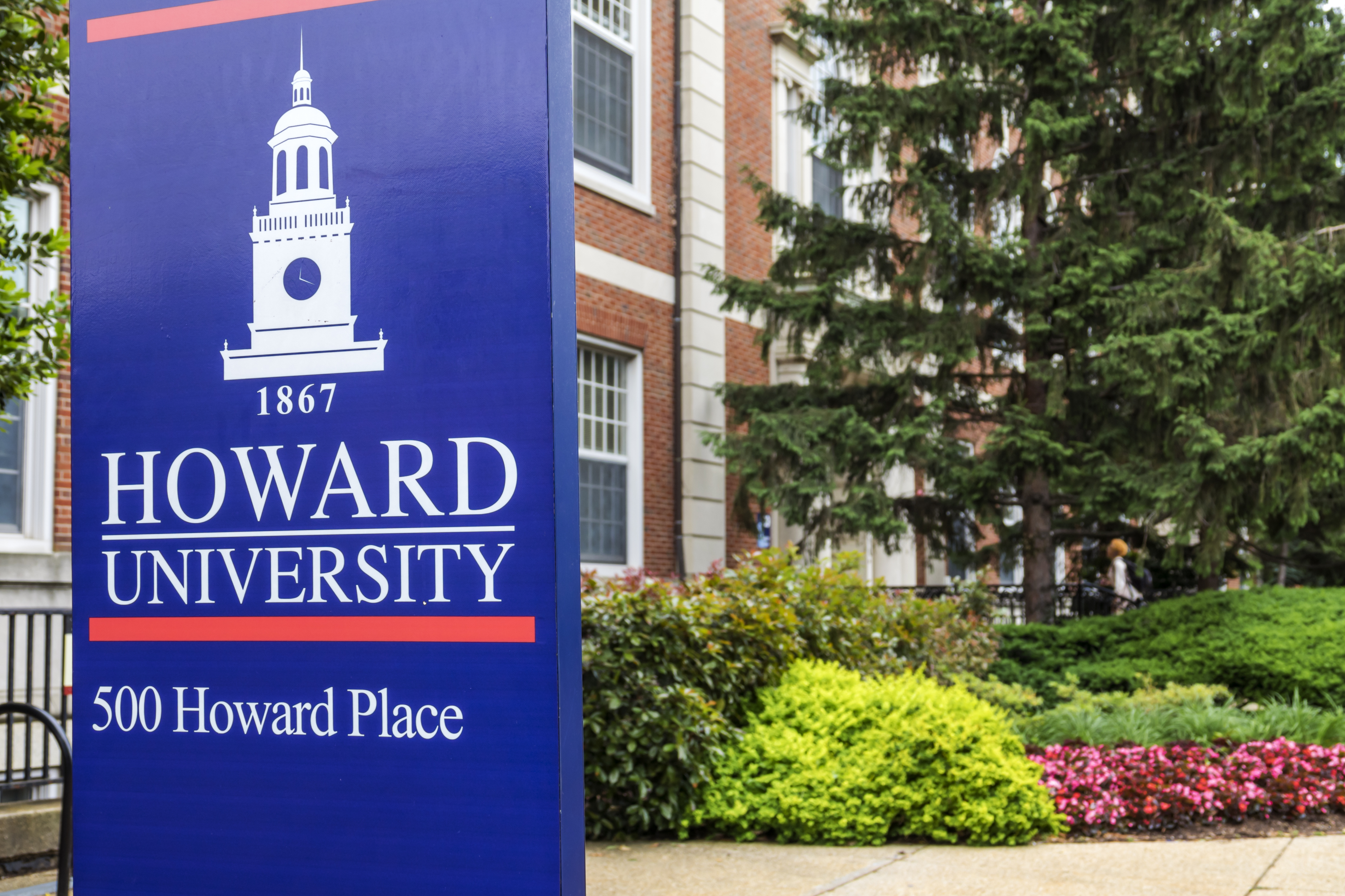 Washington DC, Howard University campus sign