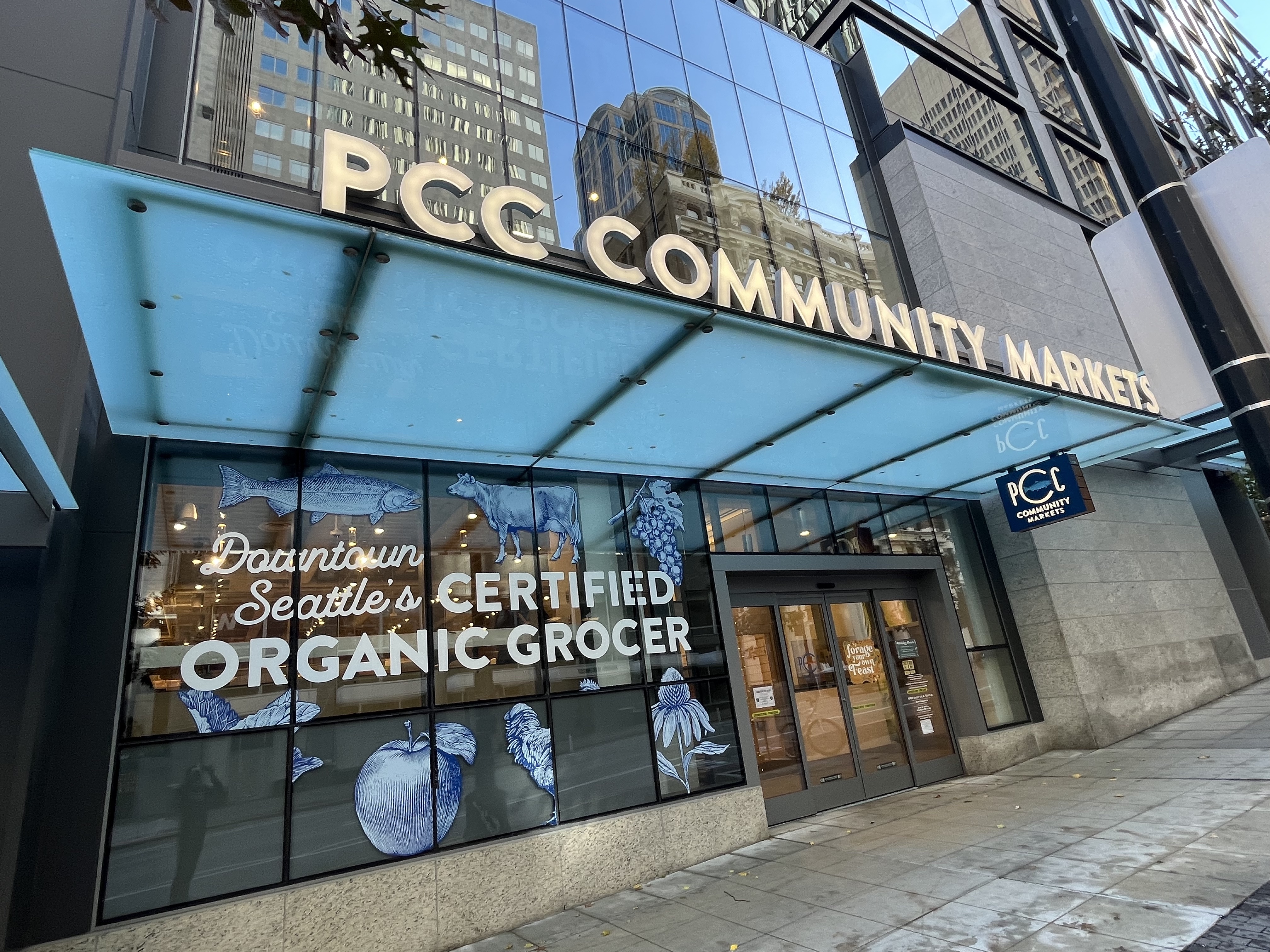 The storefront of the downtown PCC.