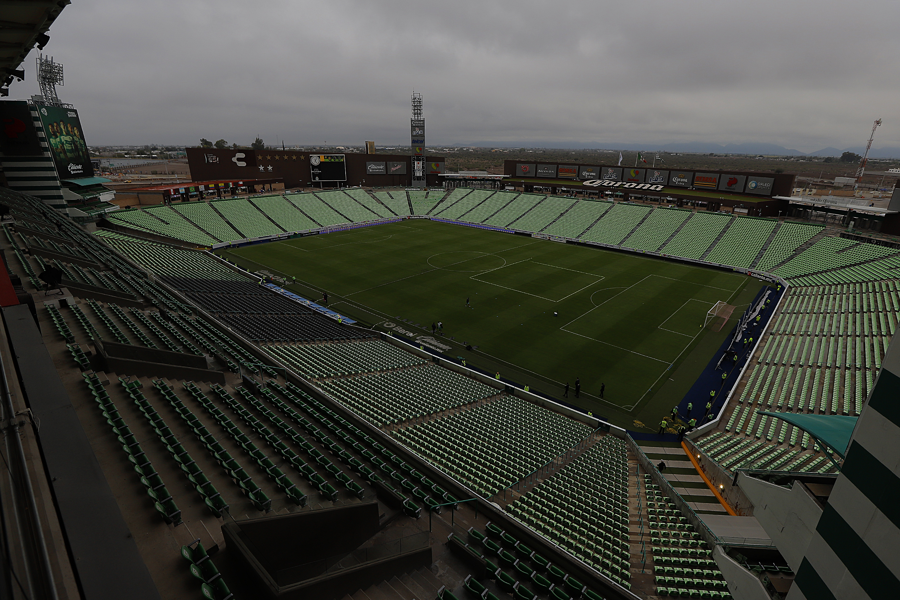 General view of Corona Stadium prior the 12th round match between Santos Laguna and Leon as part of the Torneo Apertura 2023 Liga MX at Corona Stadium on October 8, 2023 in Torreon, Mexico.