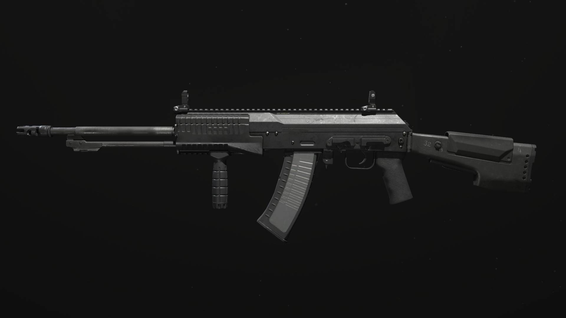 The SVA 545 sits against a black background in MW3.