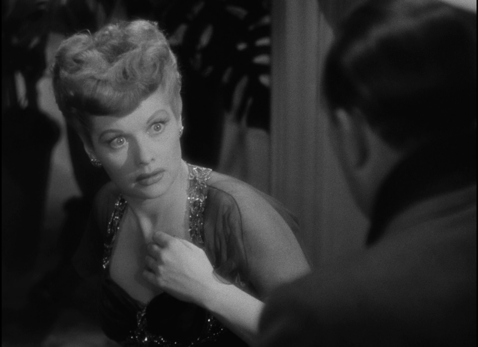 Lucille Ball looks shocked in Lured