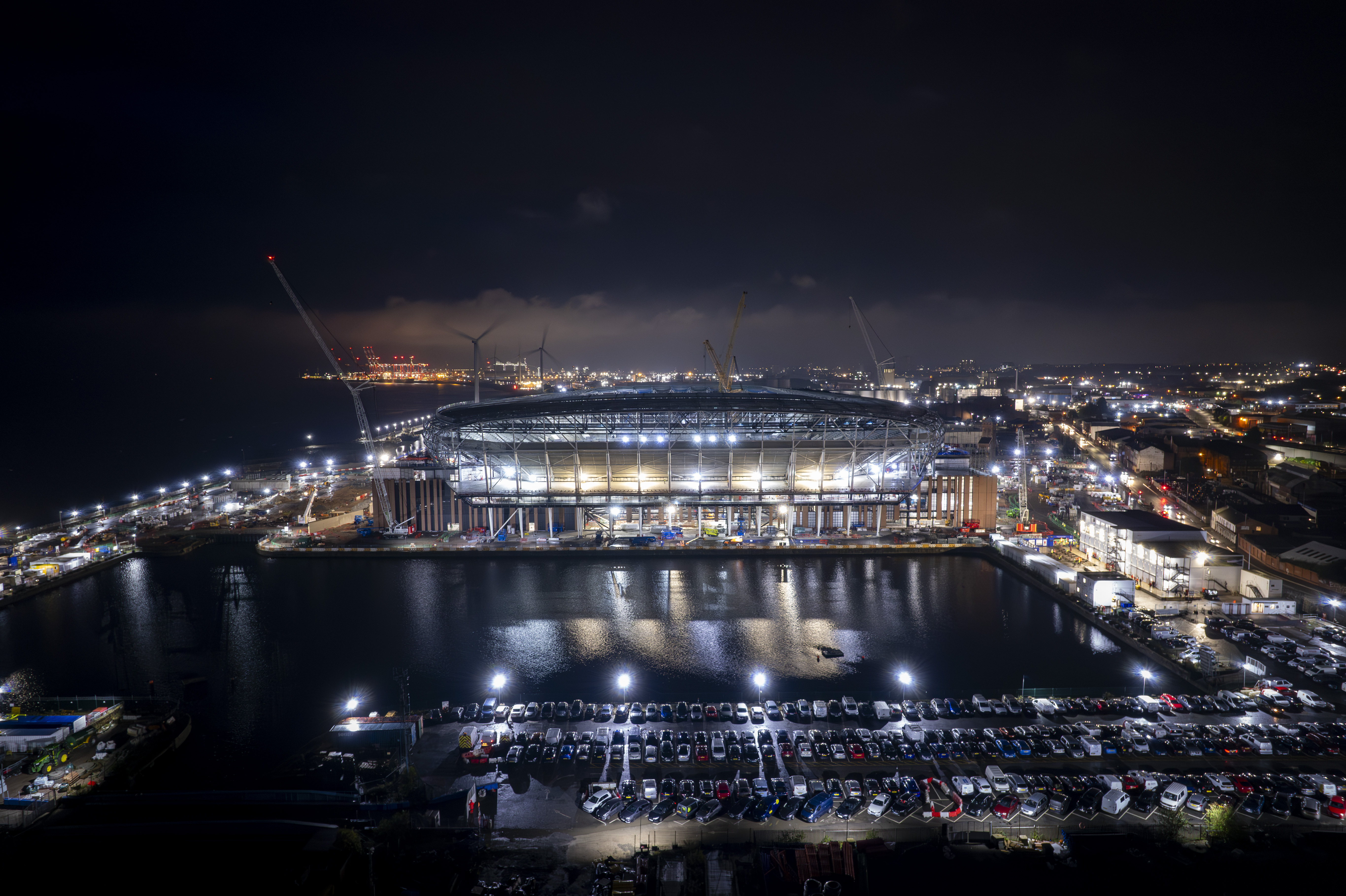 Aerial General Views of the New Everton Stadium