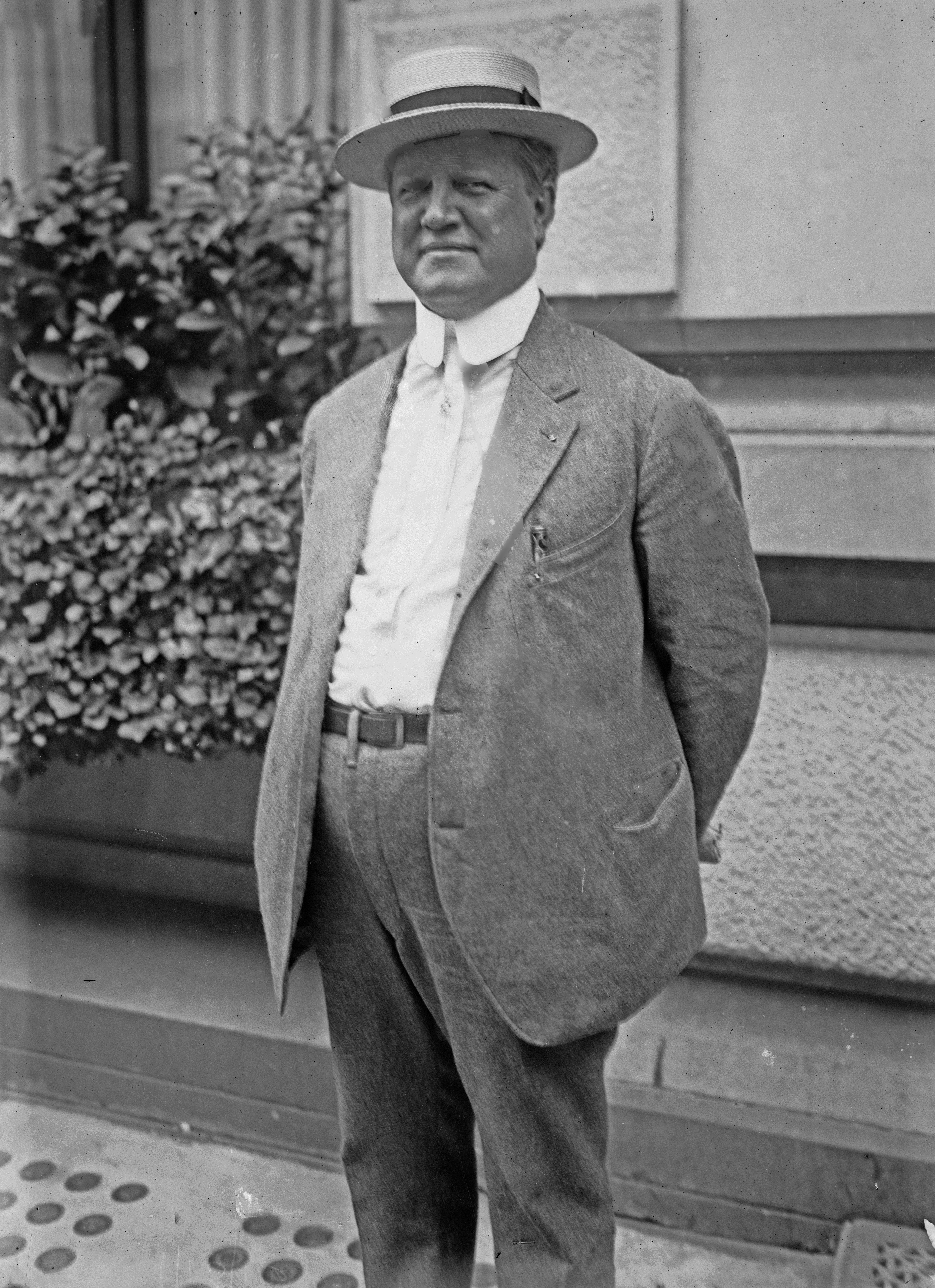 Charles Hercules Ebbets, Sr. (1859-1925), an American sports manager who owned the Brooklyn Dodgers from 1902 to 1925 ca. 1915