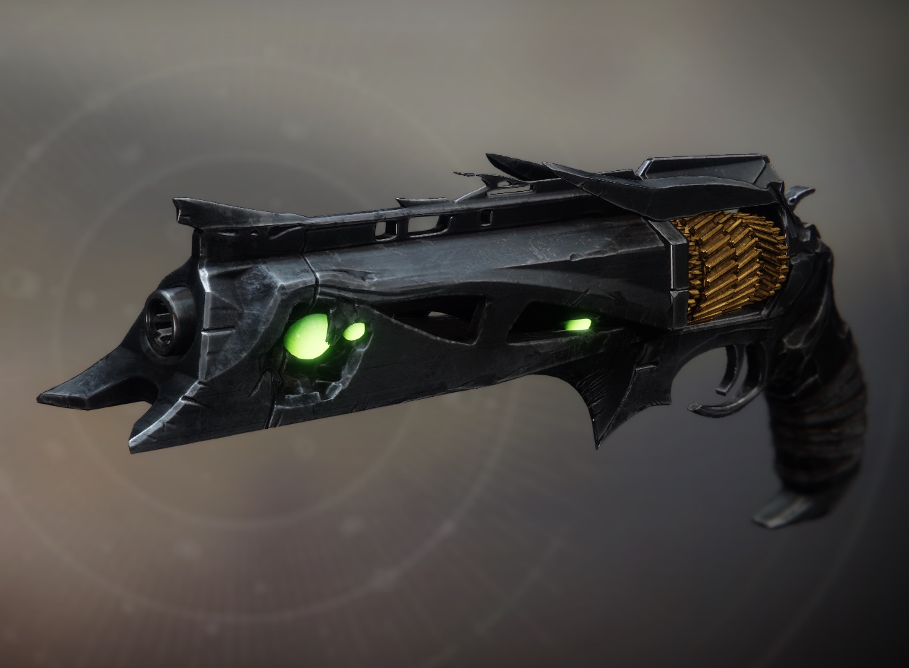 Destiny 2’s Thorn Exotic hand cannon sits against a grey background