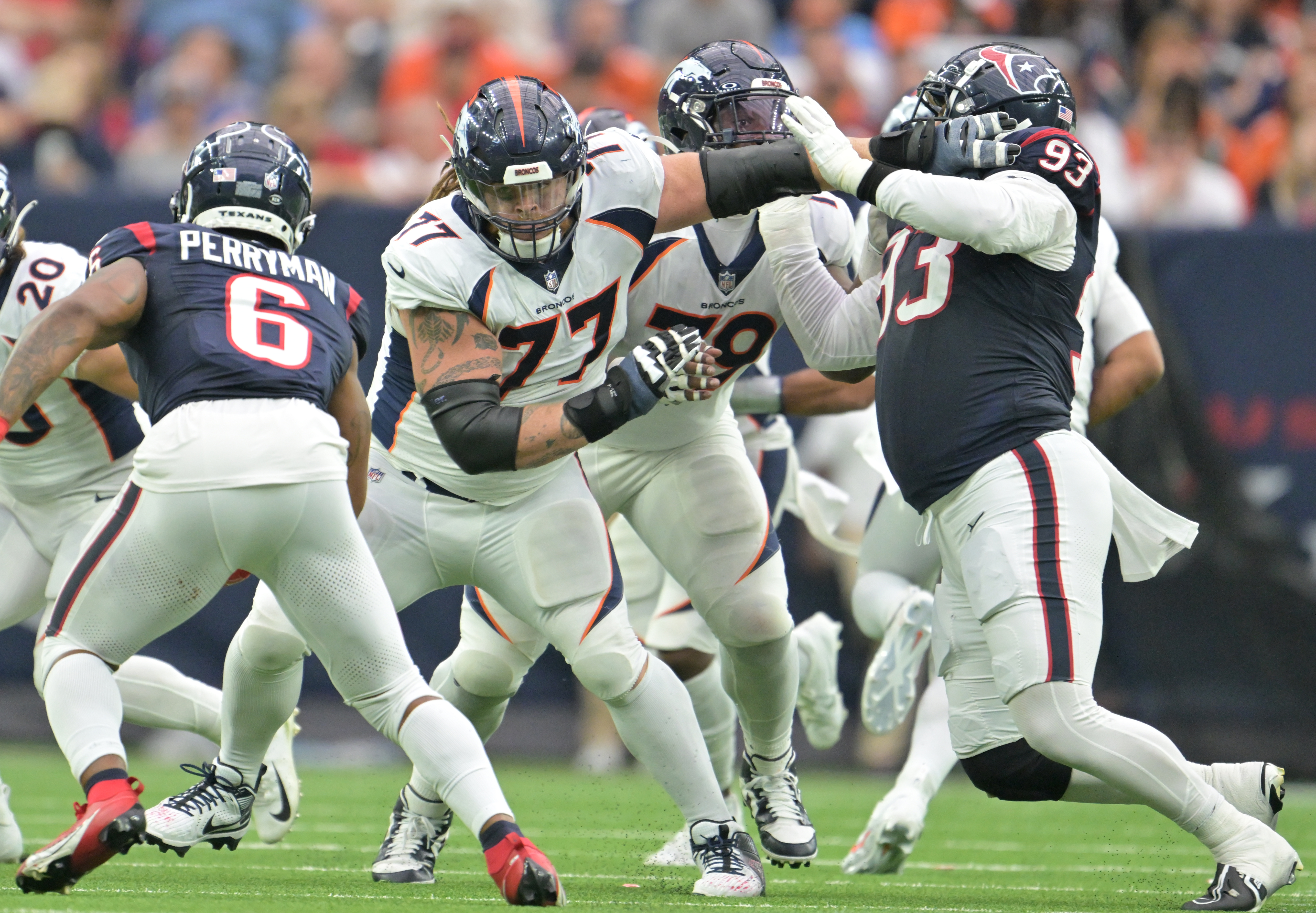Houston Texans take on the Denver Broncos during week 13 of 2023 NFL season