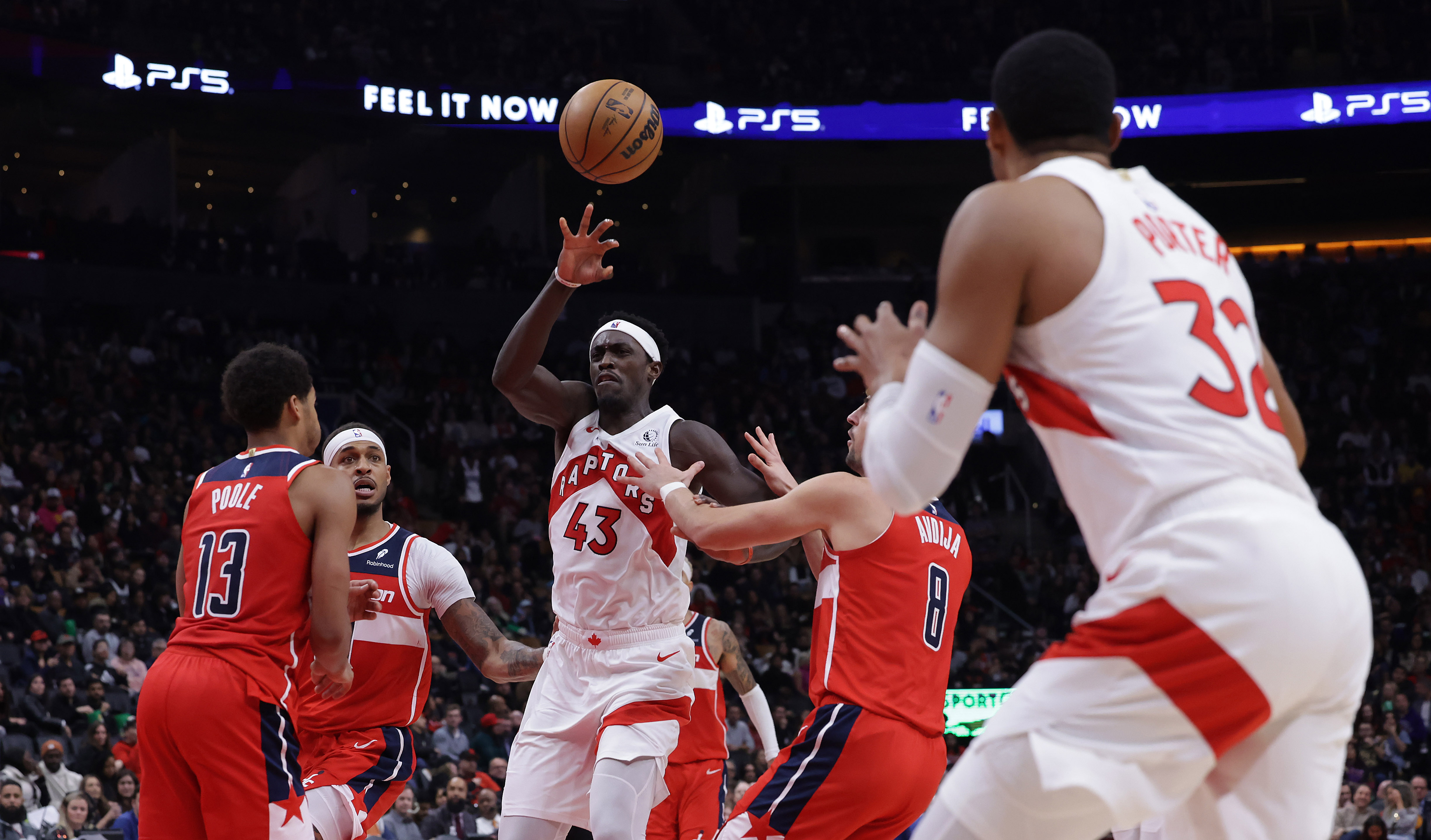 Toronto Raptors after being down more than 20 points come back to beat the Washington Wizards 111-107