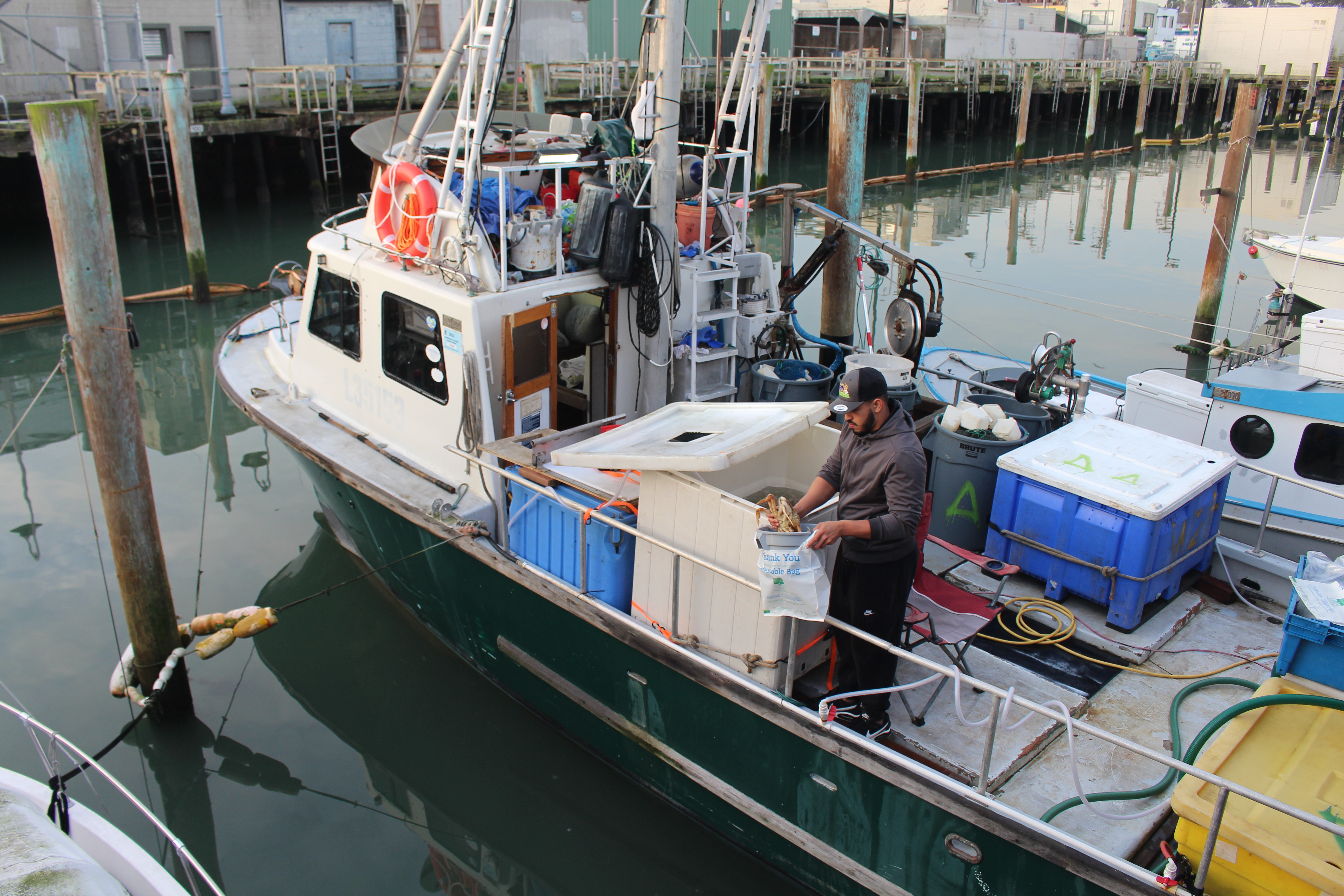 A commercial fishing boat.