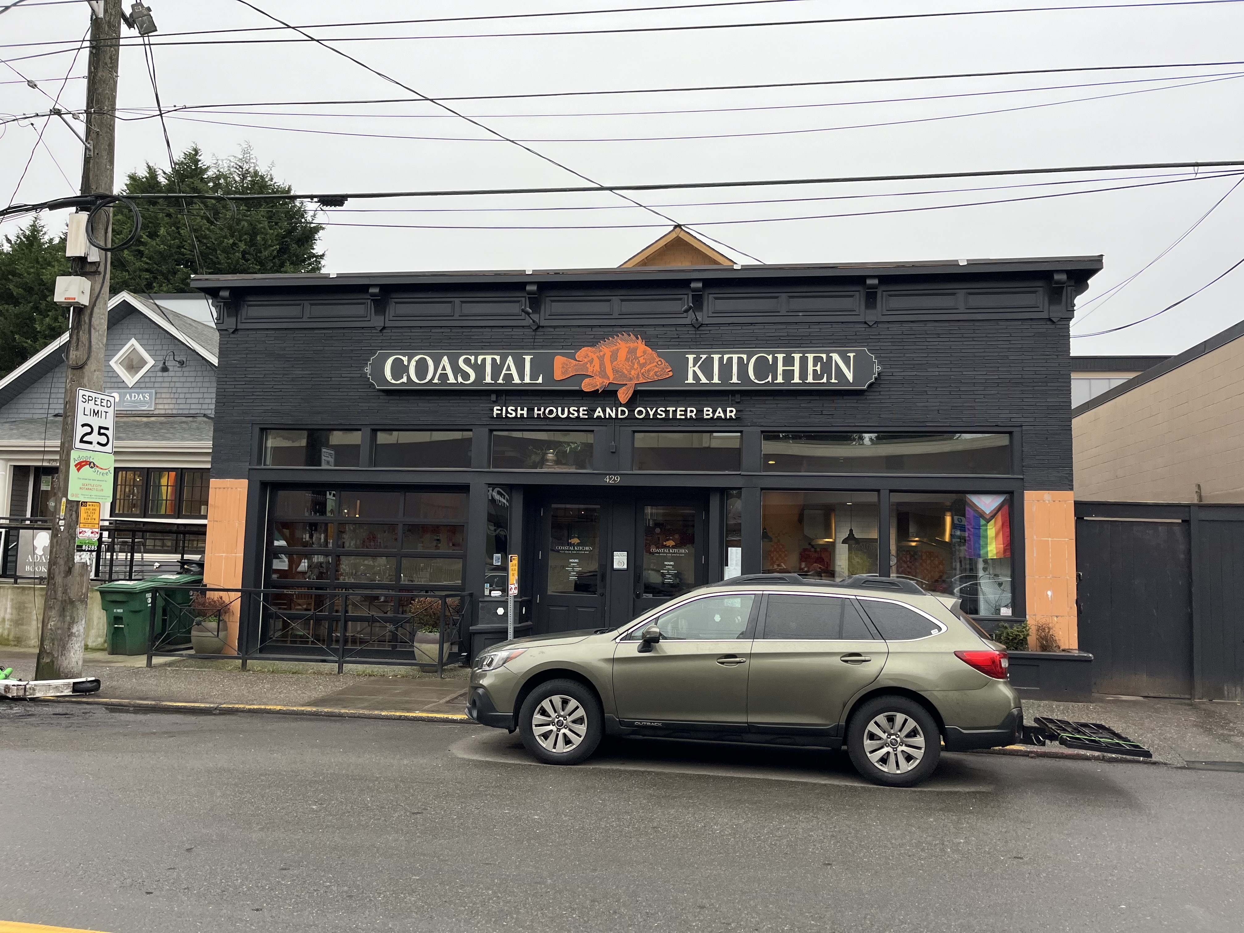 The exterior of Coastal Kitchen.