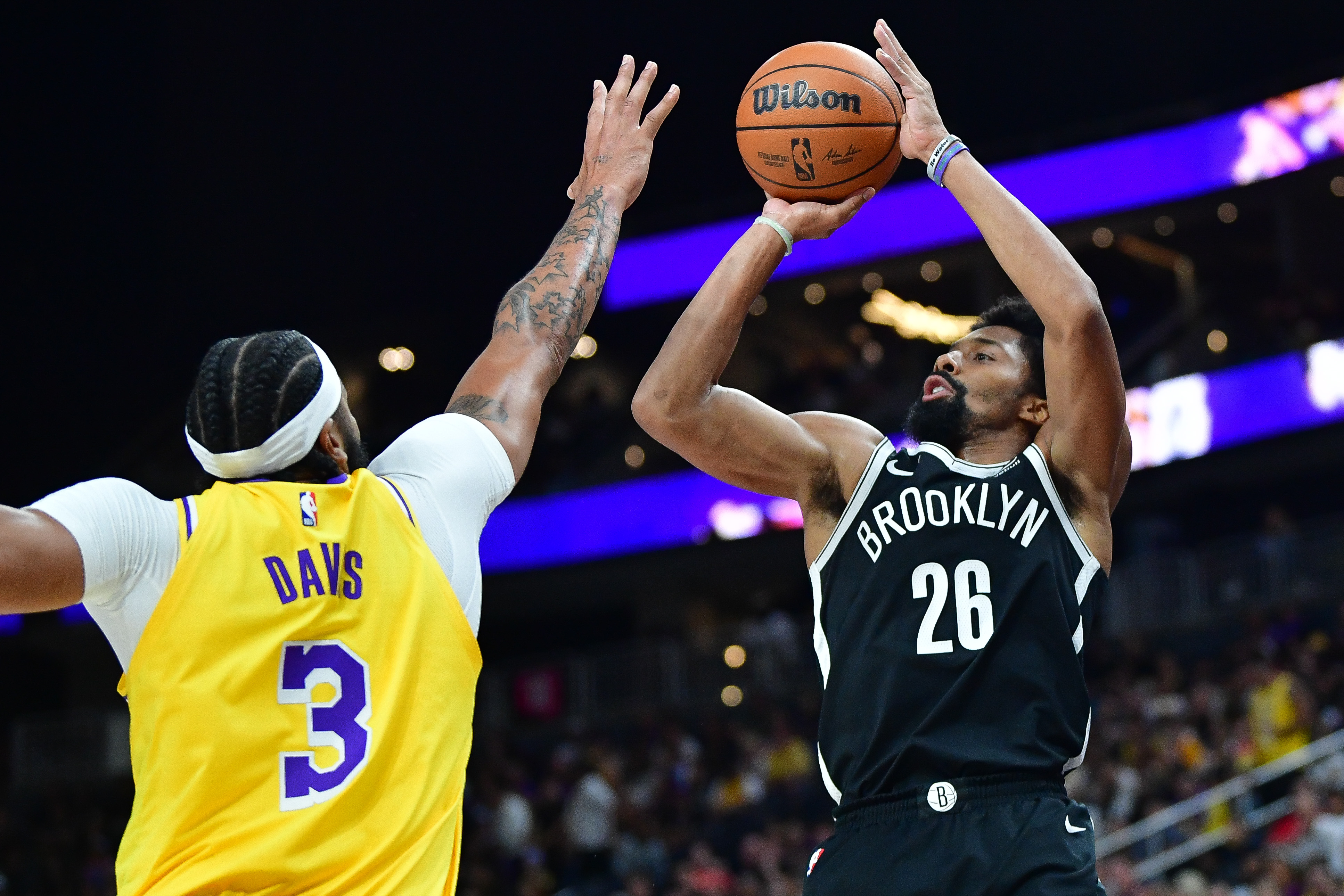 NBA: Preseason-Brooklyn Nets at Los Angeles Lakers