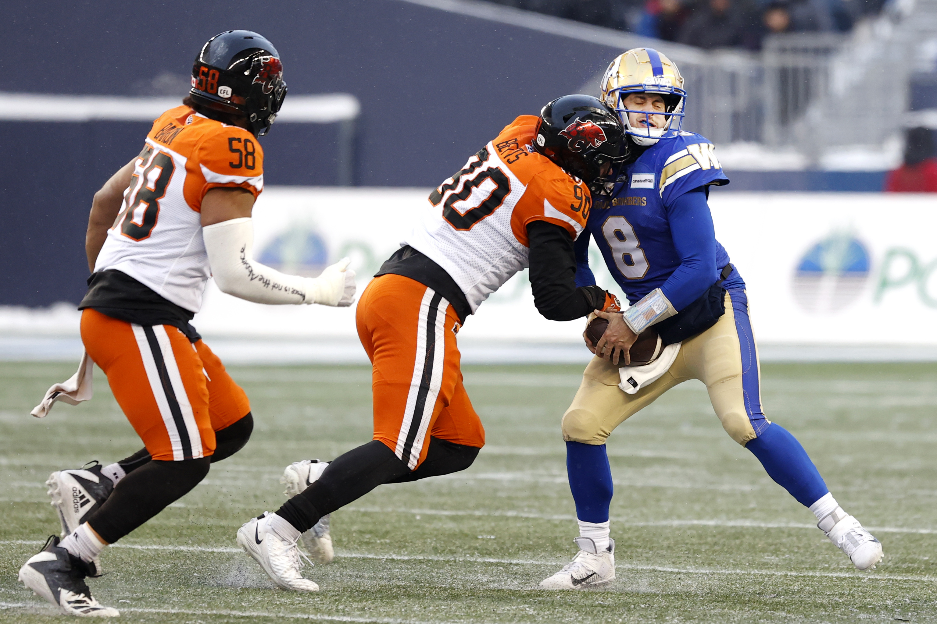 CFL: Canadian Football League Western Conference Final-BC Lions at Winnipeg Blue Bombers