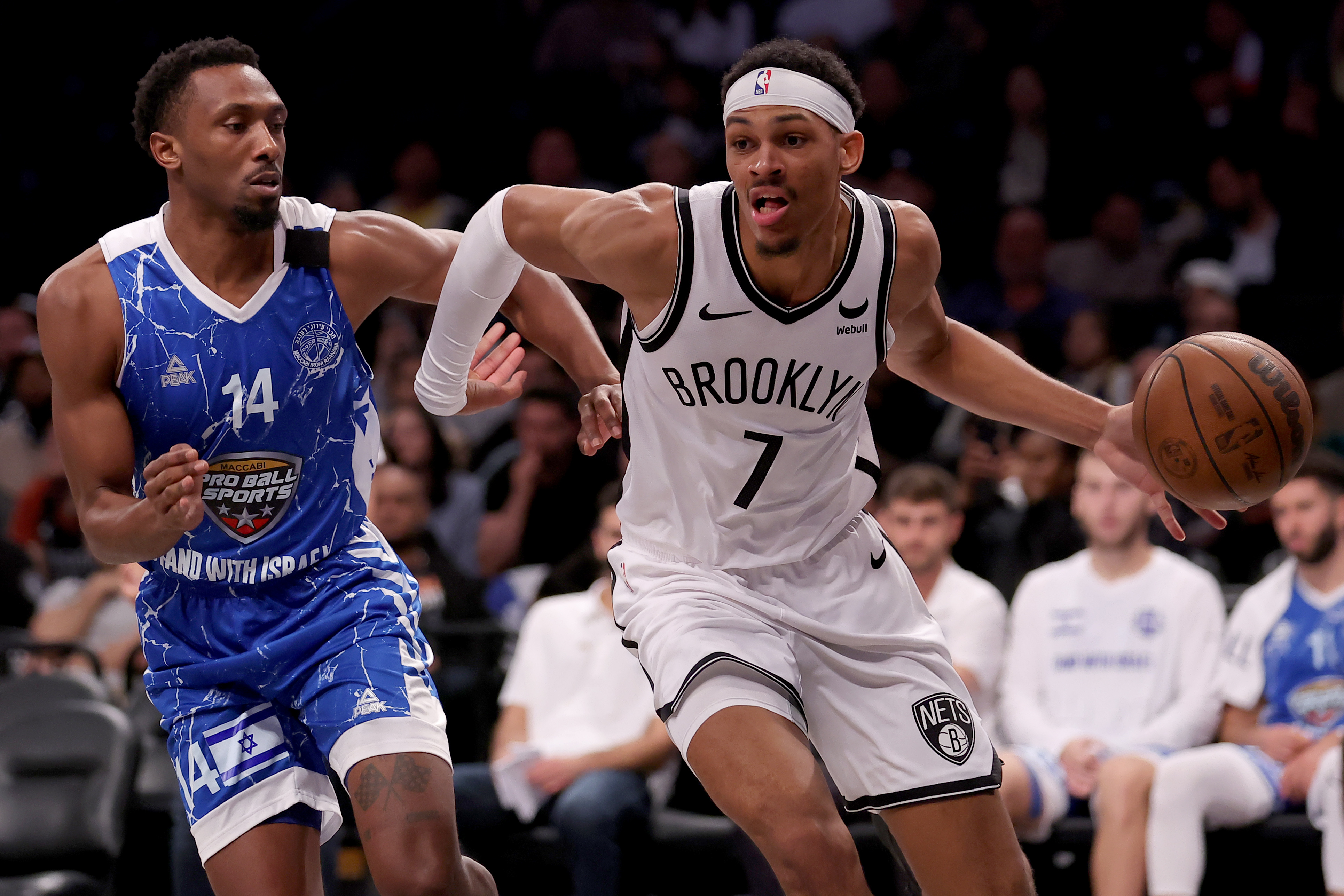 NBA: Preseason-Maccabi Ra’anana at Brooklyn Nets