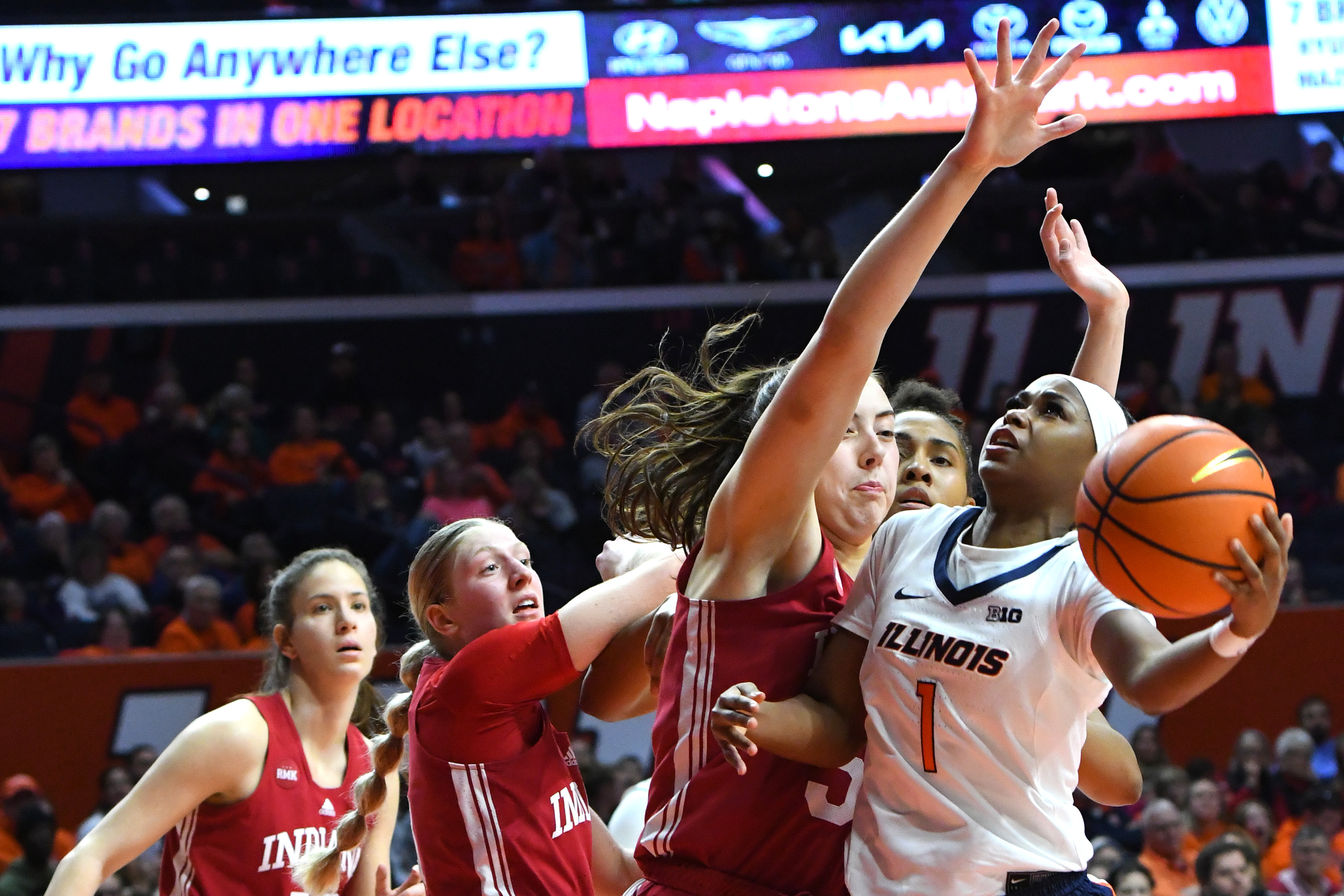 COLLEGE BASKETBALL: FEB 19 Women’s - Indiana at Illinois