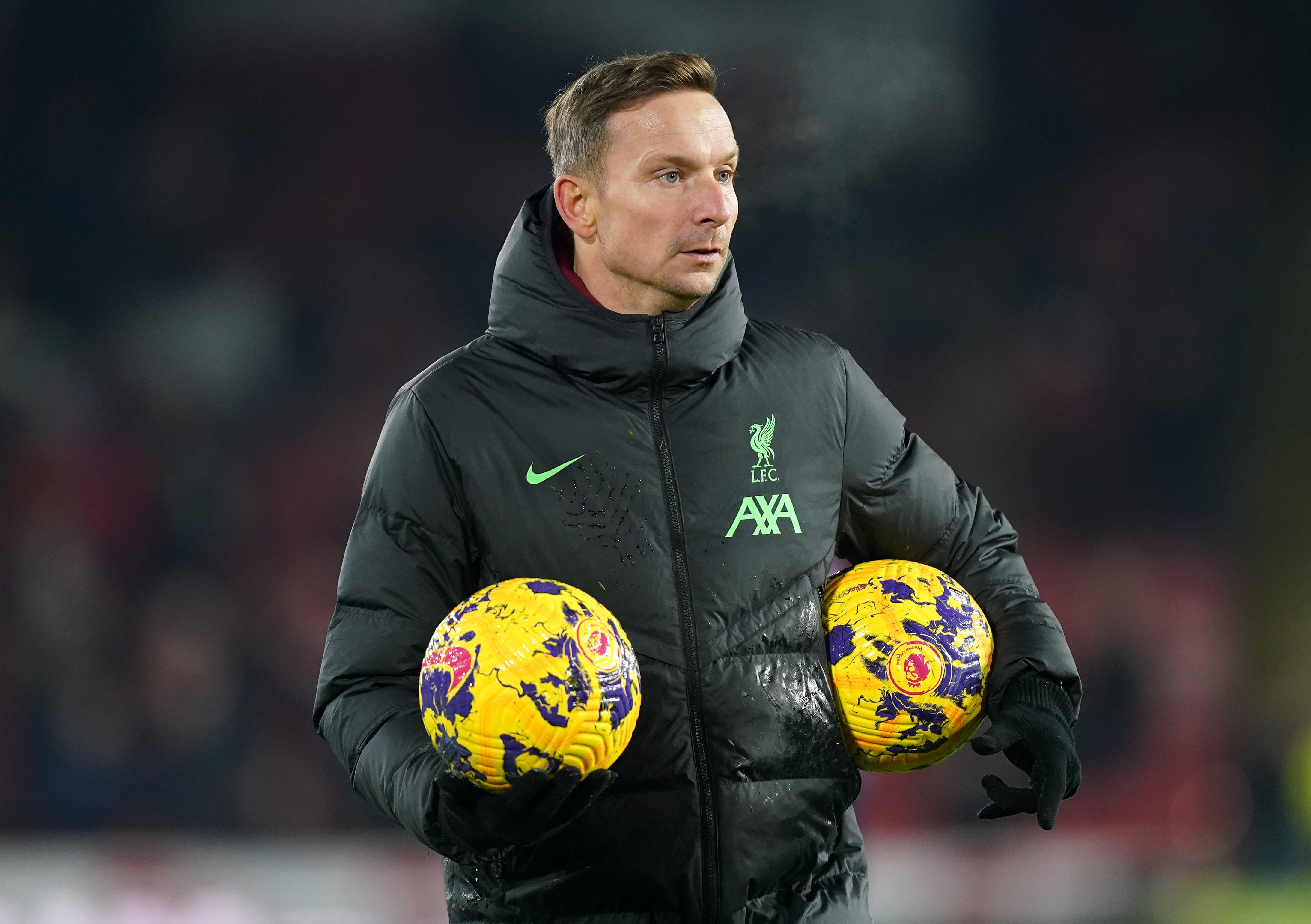 Liverpool assistant manager Pepijn Ljinders ahead of the Premier League match at Bramall Lane, Sheffield. Picture date: Wednesday December 6, 2023.