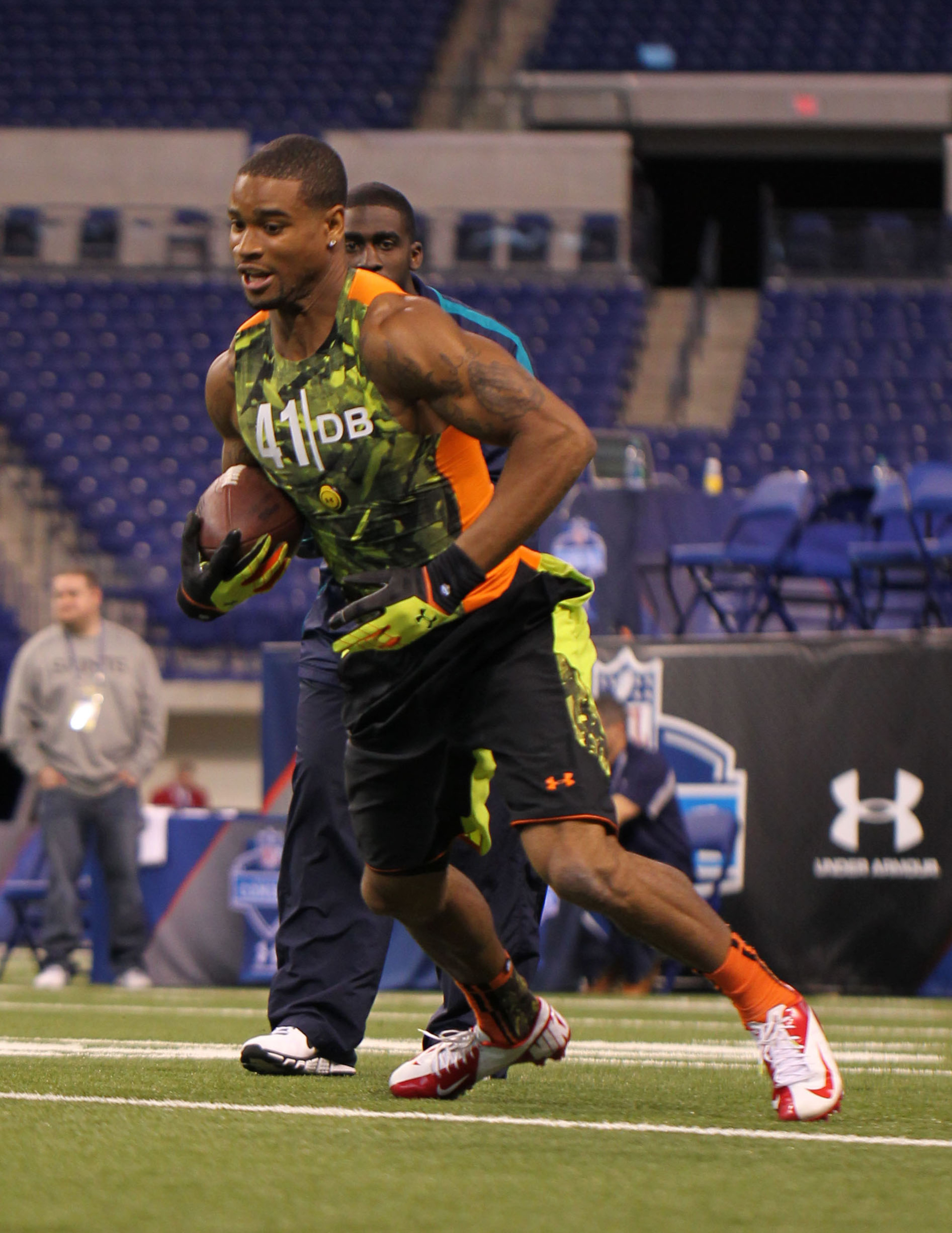 Slay shocked many at the combine today, registering the fastest 40 time among the DB group