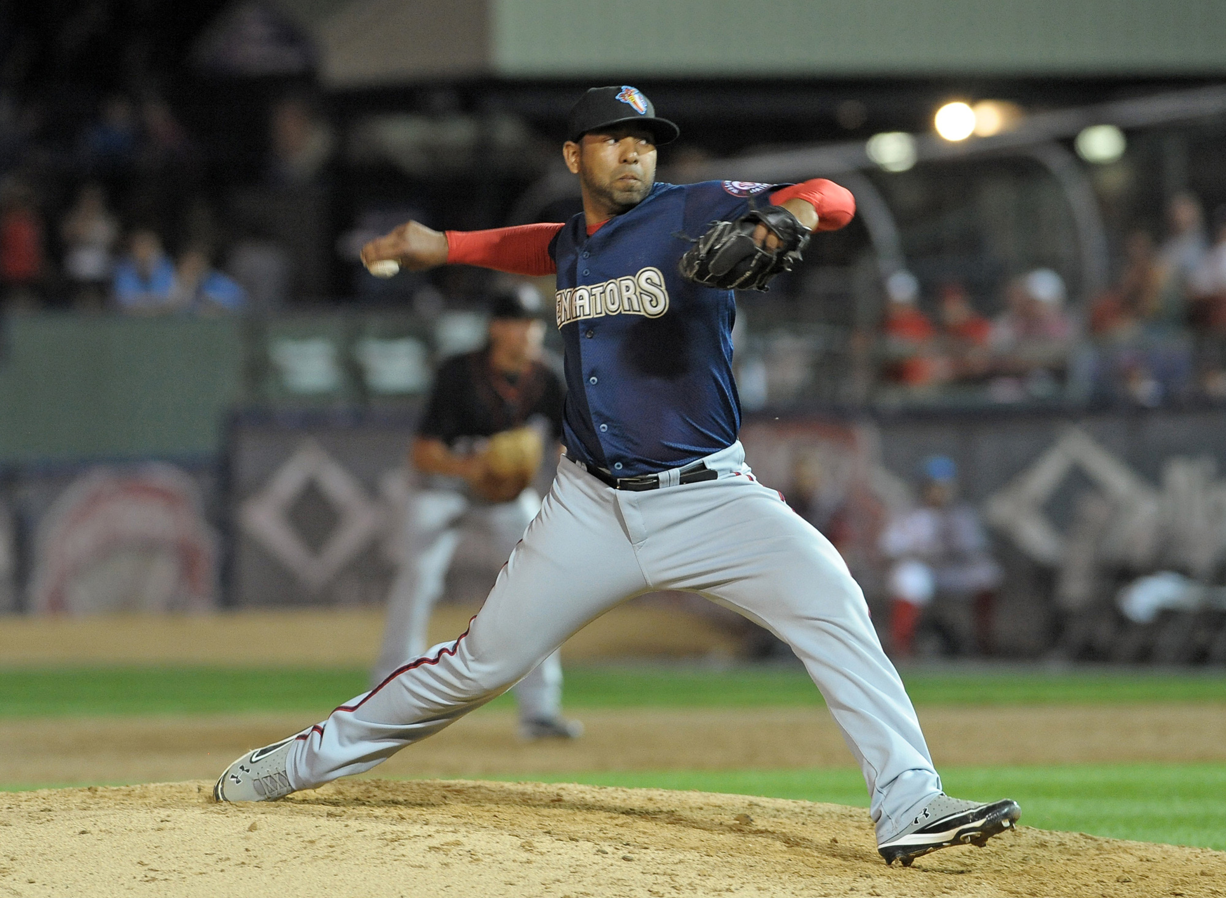 Hector Nelo has a live arm but at times has trouble harnessing his fastball